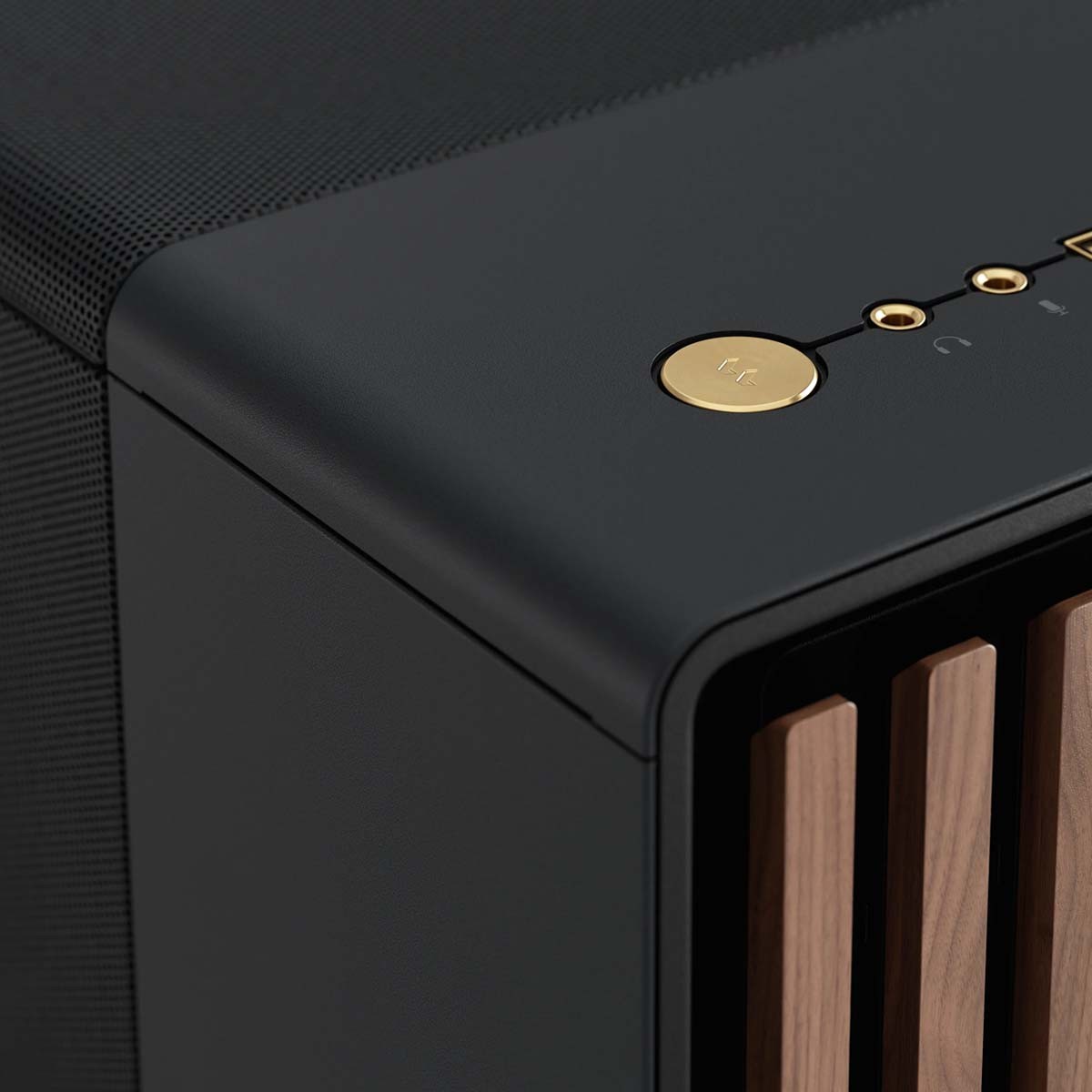 Gabinete Gamer Fractal Design North Chalk, Mid Tower, Mesh, ATX, Sem Fonte, Com 2 Fans, Black, FD-C-NOR1C-01