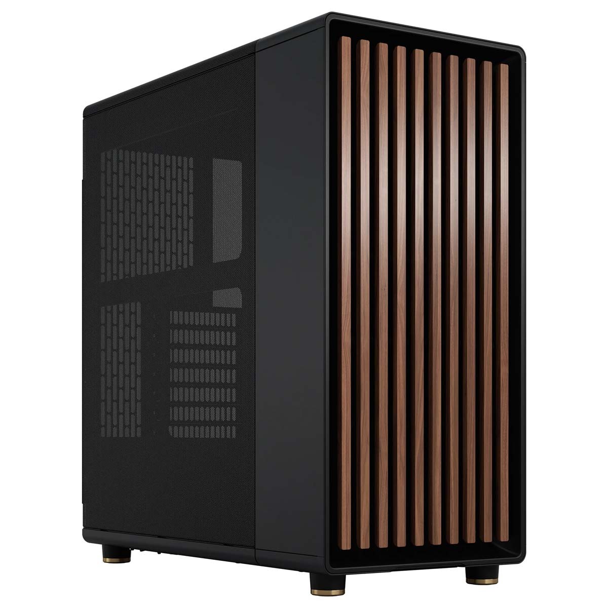 Gabinete Gamer Fractal Design North Chalk, Mid Tower, Mesh, ATX, Sem Fonte, Com 2 Fans, Black, FD-C-NOR1C-01