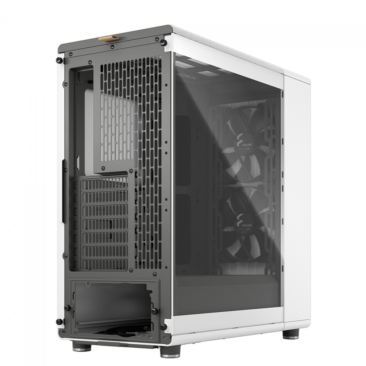 Gabinete Gamer Fractal Design North Chalk White TG, Mid Tower, Vidro Temperado, ATX, Sem Fonte, Com 2 Fans, FD-C-NOR1C-04