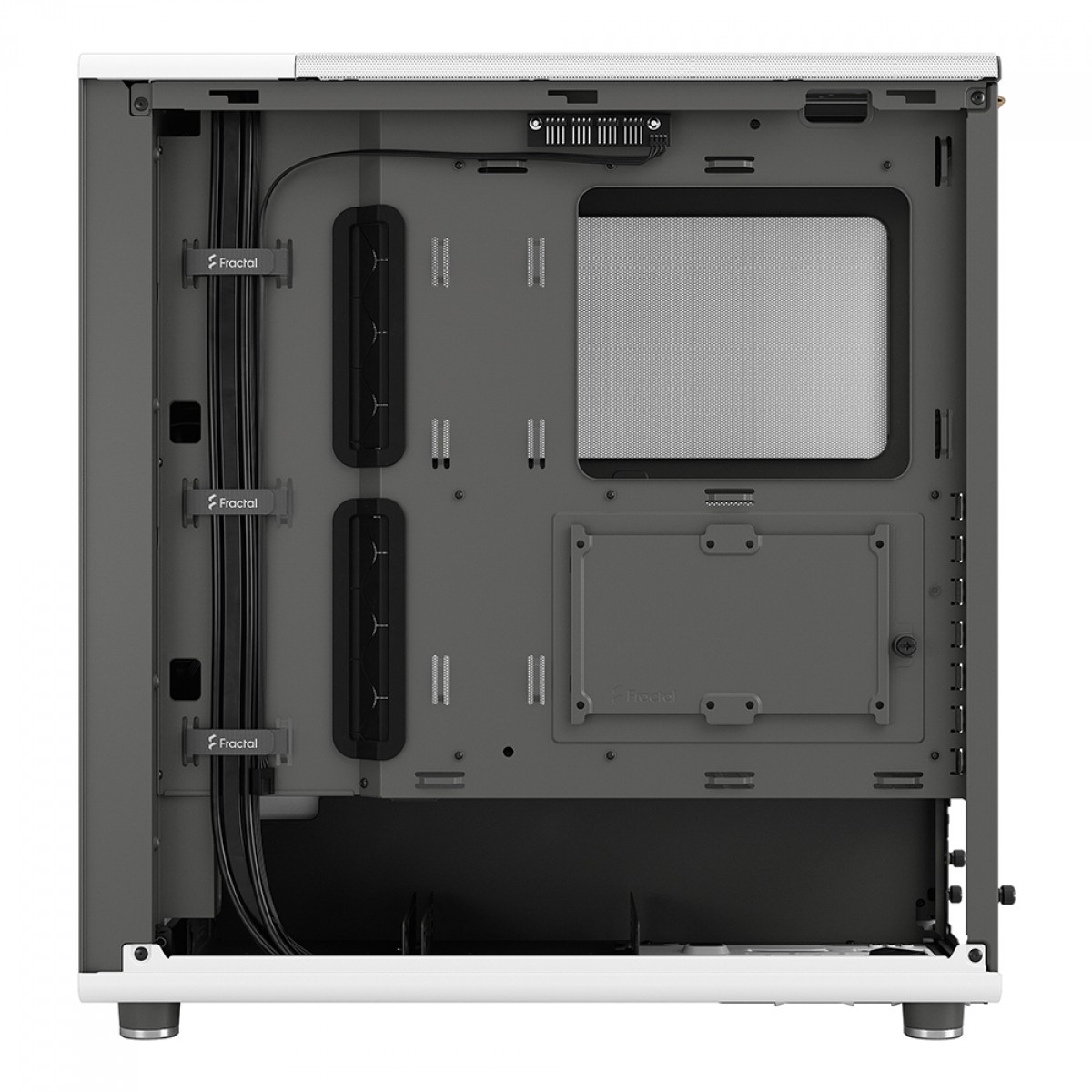 Gabinete Gamer Fractal Design North Chalk White TG, Mid Tower, Vidro Temperado, ATX, Sem Fonte, Com 2 Fans, FD-C-NOR1C-04