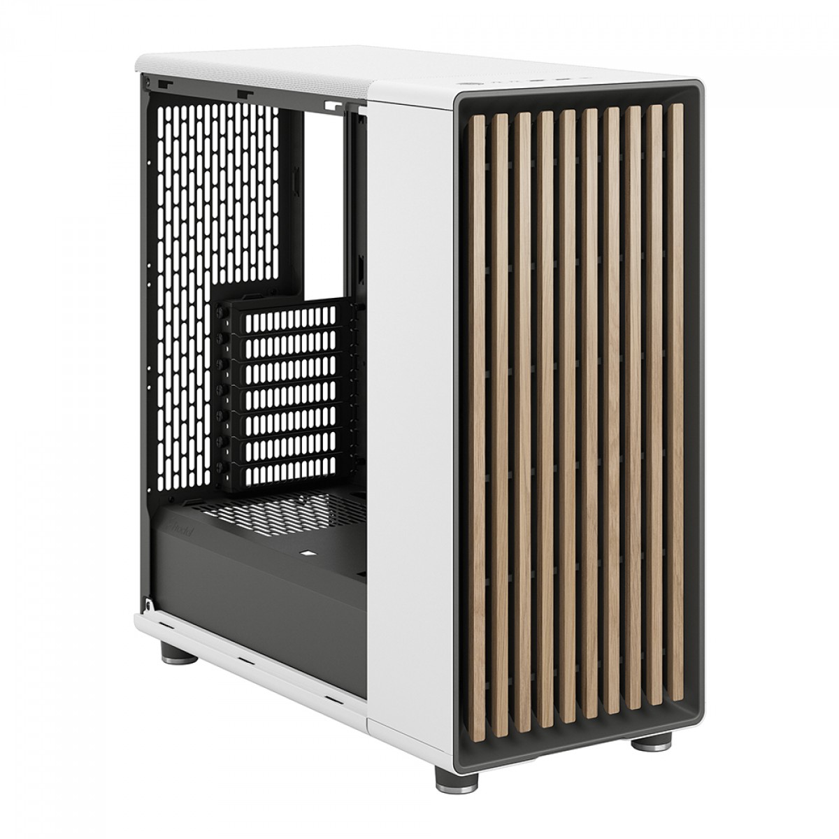 Gabinete Gamer Fractal Design North Chalk White TG, Mid Tower, Vidro Temperado, ATX, Sem Fonte, Com 2 Fans, FD-C-NOR1C-04