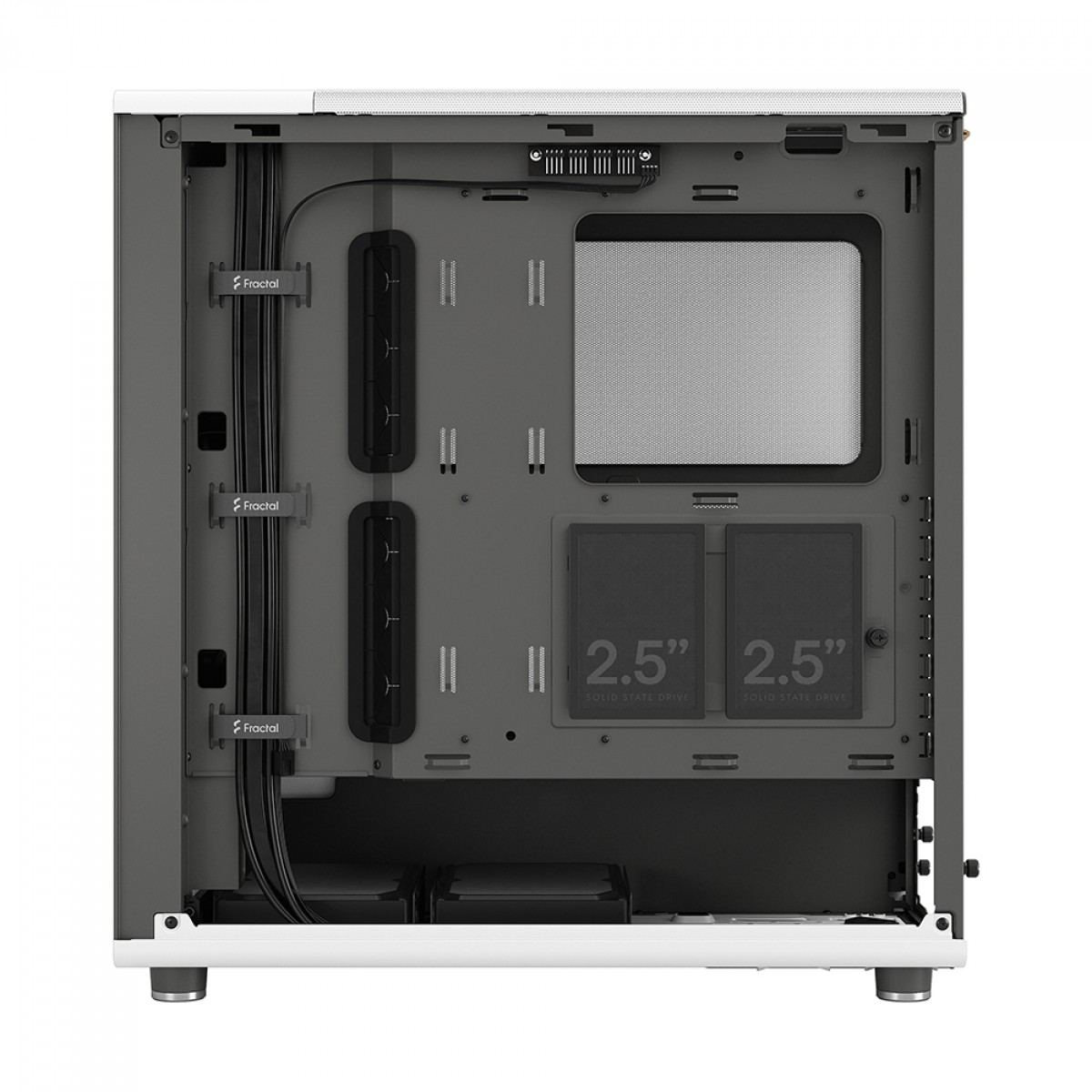 Gabinete Gamer Fractal Design North Chalk White TG, Mid Tower, Vidro Temperado, ATX, Sem Fonte, Com 2 Fans, FD-C-NOR1C-04