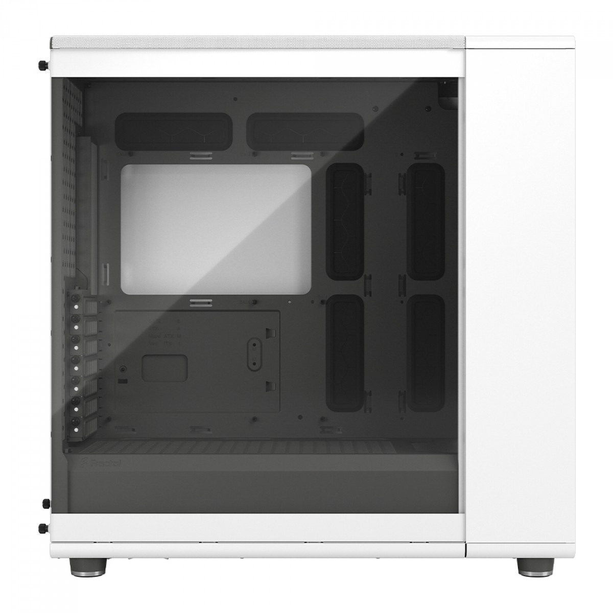 Gabinete Gamer Fractal Design North XL Chalk White, Mid Tower, Vidro Temperado, E-ATX, Sem Fonte, Com 3 Fans, FD-C-NOR1X-04