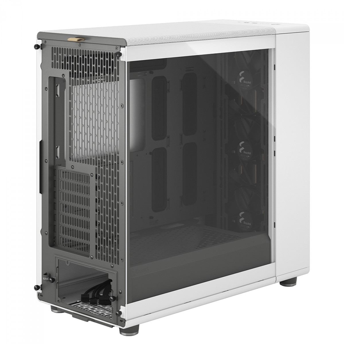 Gabinete Gamer Fractal Design North XL Chalk White, Mid Tower, Vidro Temperado, E-ATX, Sem Fonte, Com 3 Fans, FD-C-NOR1X-04