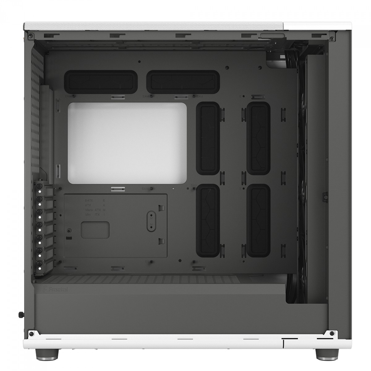 Gabinete Gamer Fractal Design North XL Chalk White, Mid Tower, Vidro Temperado, E-ATX, Sem Fonte, Com 3 Fans, FD-C-NOR1X-04