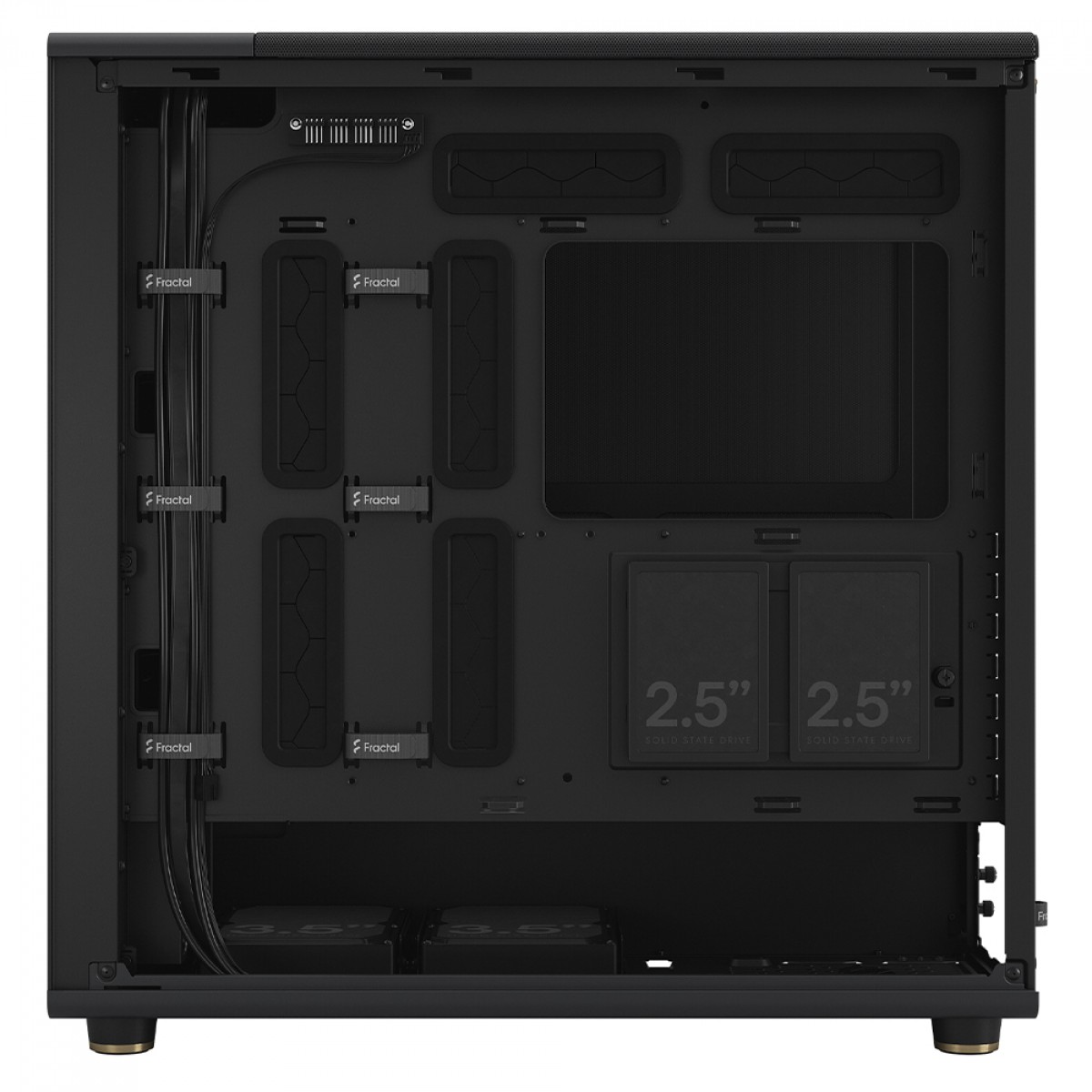 Gabinete Gamer Fractal Design North XL Charcoal Black, Mid Tower, Mesh, E-ATX, Sem Fonte, Com 3 Fans, FD-C-NOR1X-01