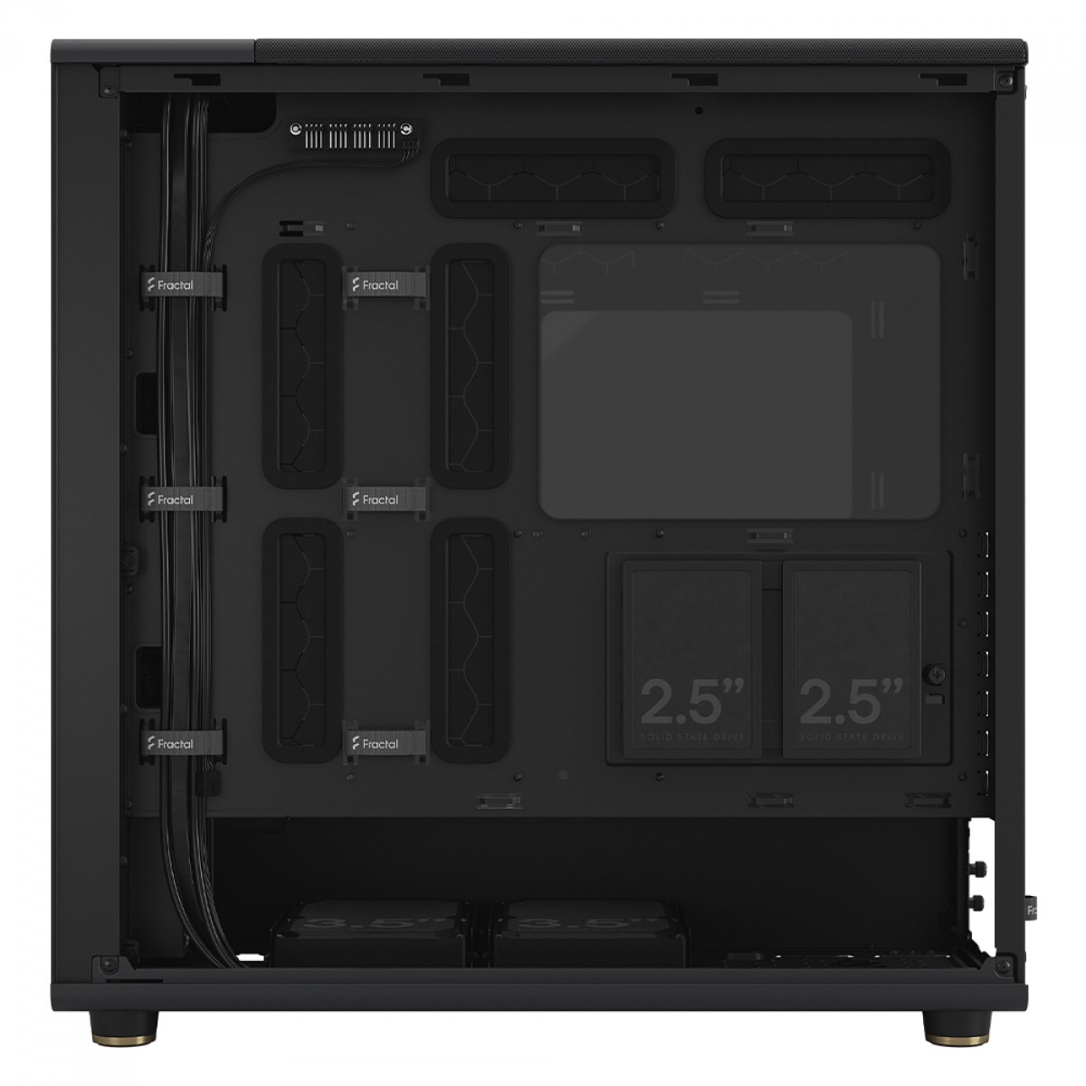 Gabinete Gamer Fractal Design North XL Charcoal Black, Mid Tower, Vidro Temperado, E-ATX, Sem Fonte, Com 3 Fans, FD-C-NOR1X-02