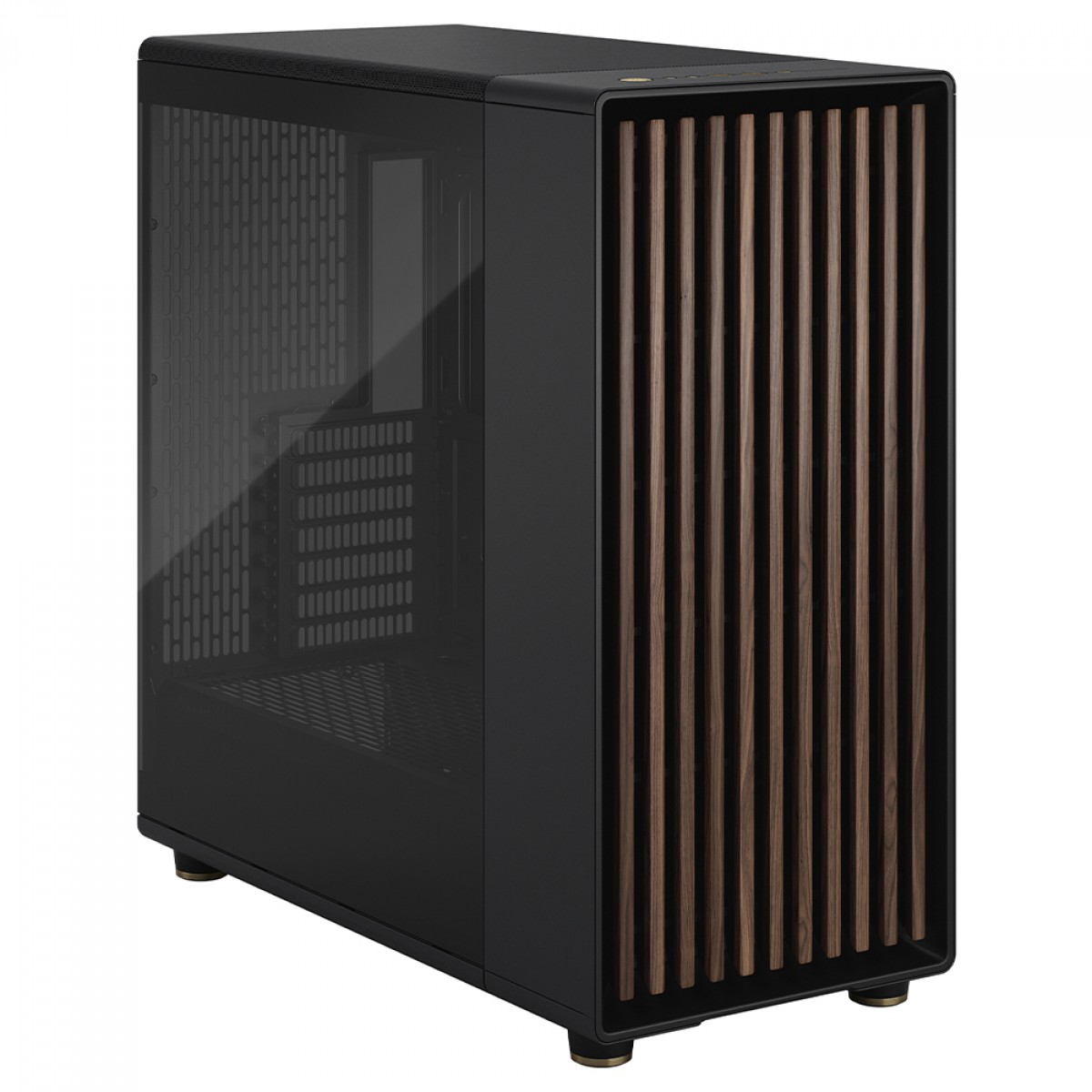 Gabinete Gamer Fractal Design North XL Charcoal Black, Mid Tower, Vidro Temperado, E-ATX, Sem Fonte, Com 3 Fans, FD-C-NOR1X-02