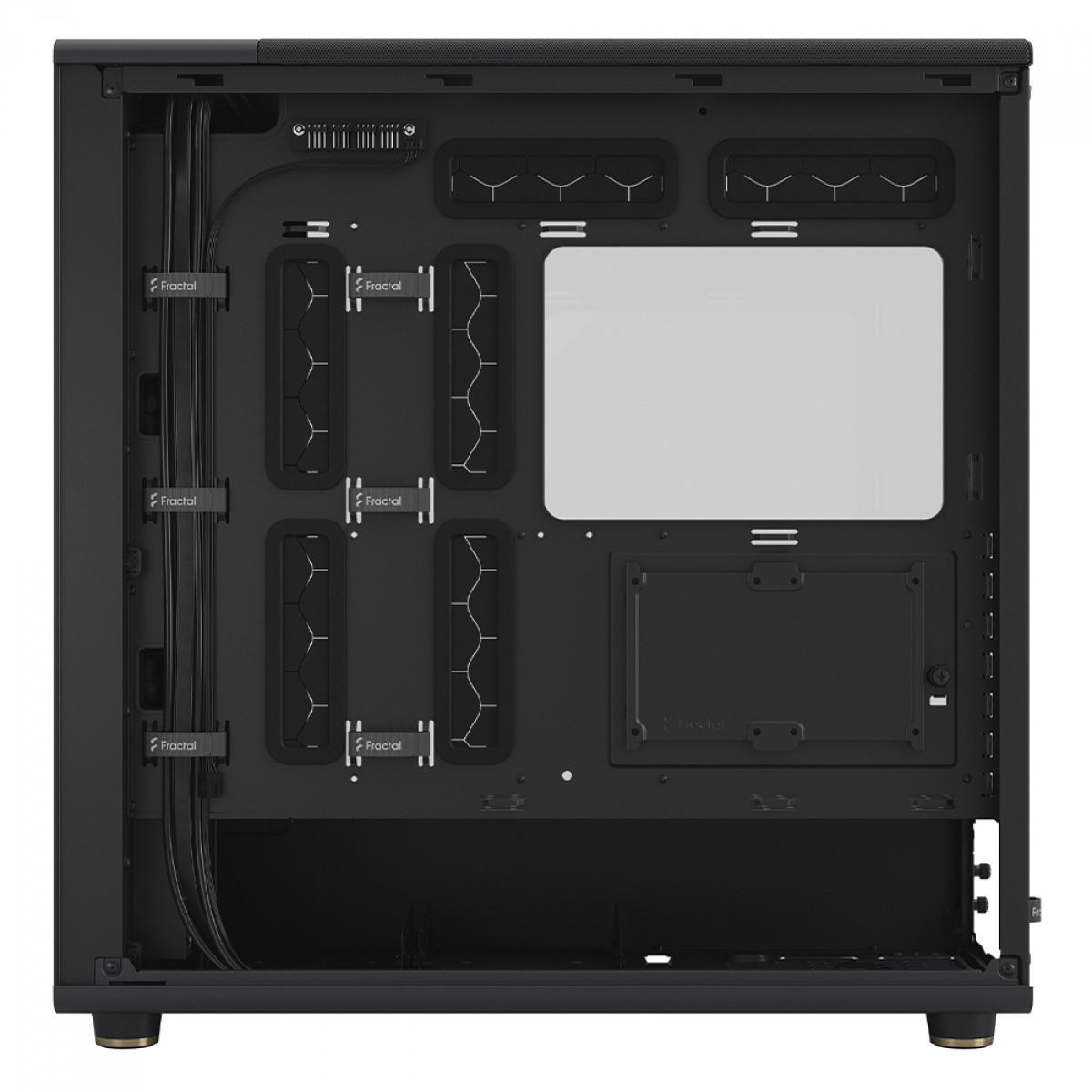 Gabinete Gamer Fractal Design North XL Charcoal Black, Mid Tower, Vidro Temperado, E-ATX, Sem Fonte, Com 3 Fans, FD-C-NOR1X-02