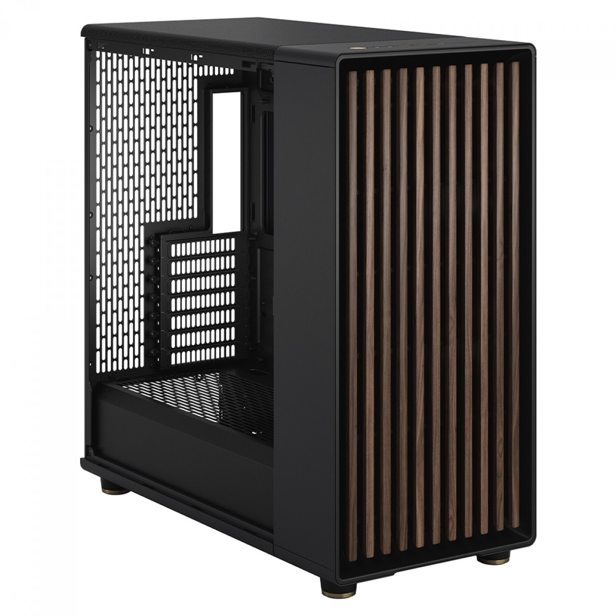 Gabinete Gamer Fractal Design North XL Charcoal Black, Mid Tower, Vidro Temperado, E-ATX, Sem Fonte, Com 3 Fans, FD-C-NOR1X-02