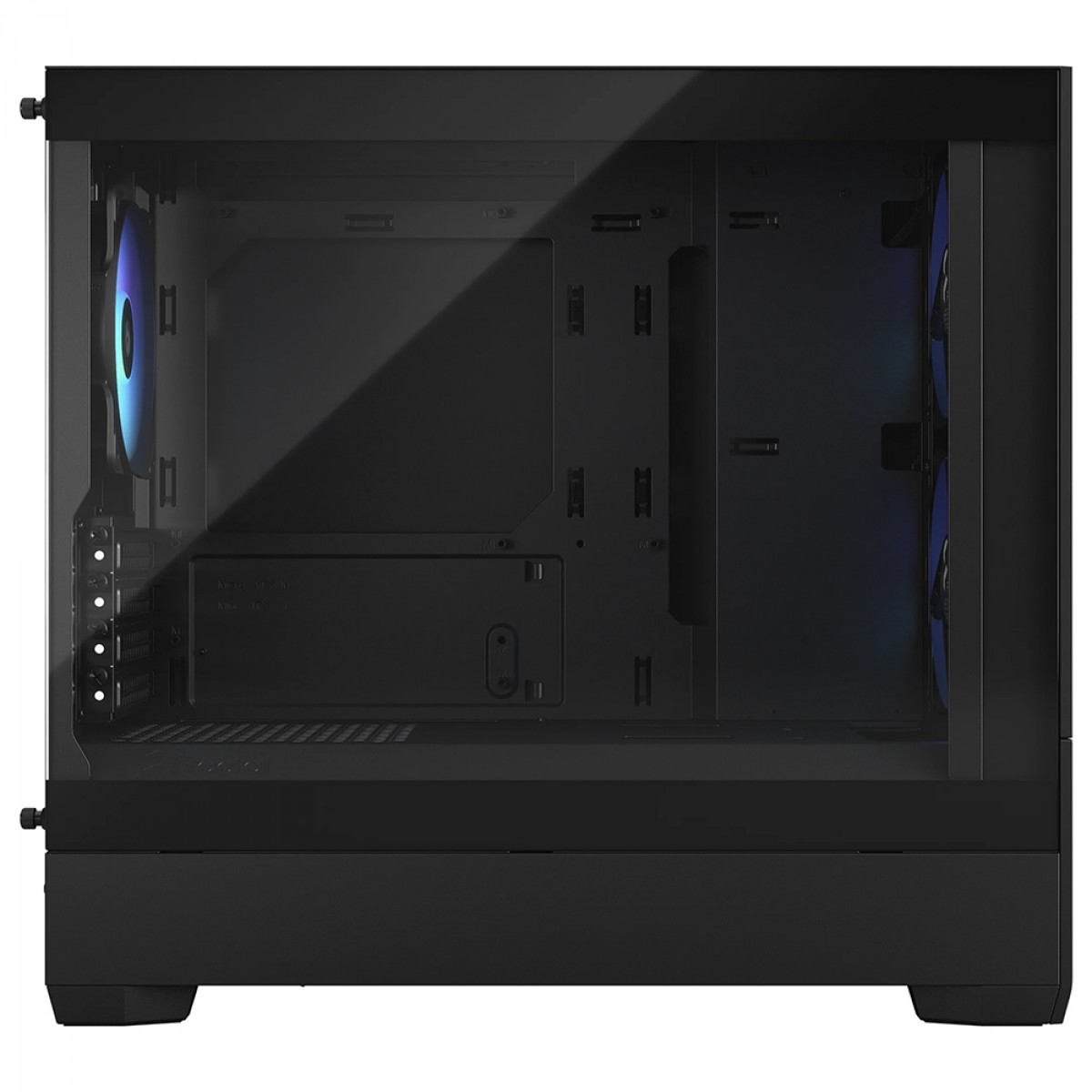 Gabinete Gamer Fractal Design Pop Mini Air, RGB, Mini Tower, mATX, Sem Fonte, Com 3 Fans, Preto, FD-C-POR1M-06