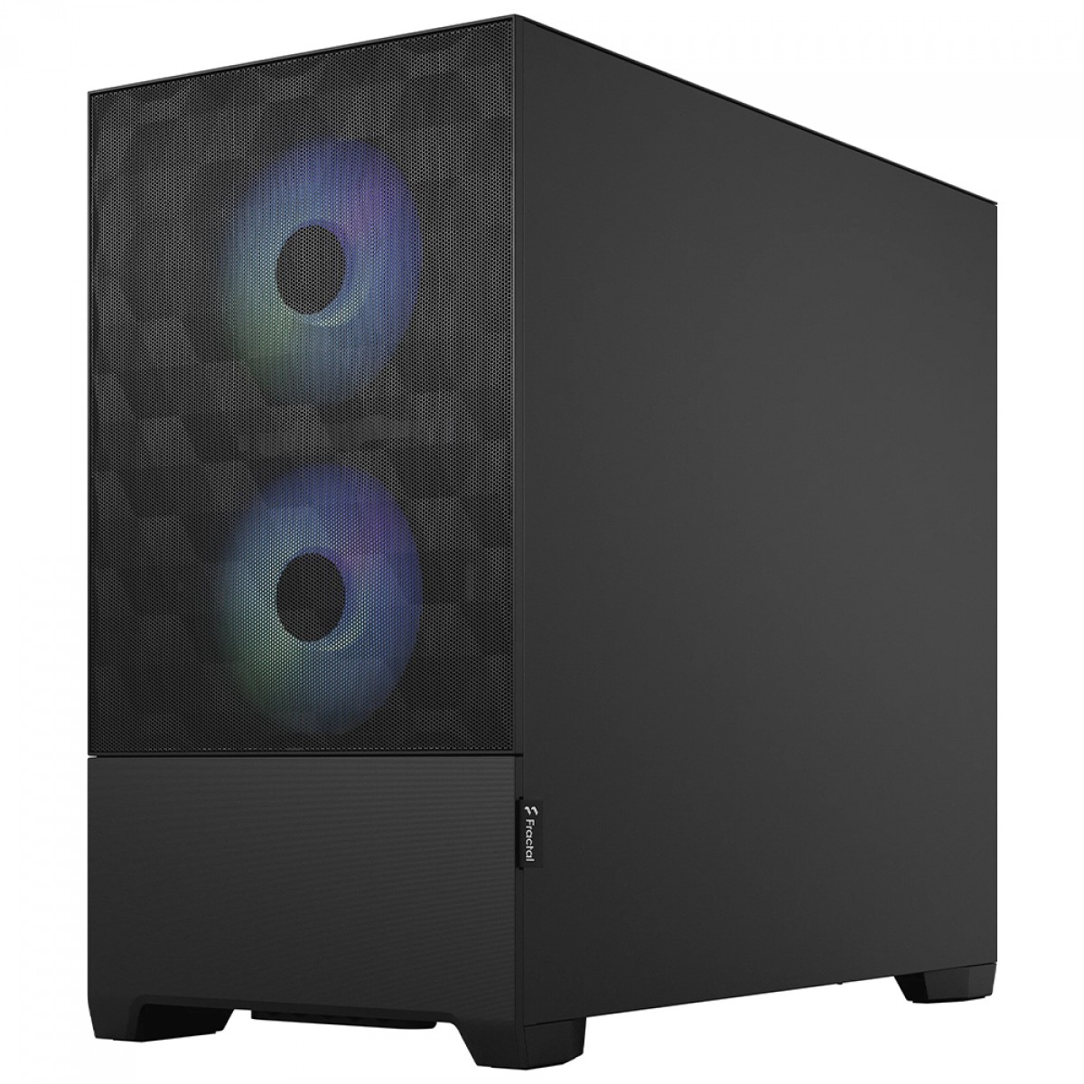 Gabinete Gamer Fractal Design Pop Mini Air, RGB, Mini Tower, mATX, Sem Fonte, Com 3 Fans, Preto, FD-C-POR1M-06
