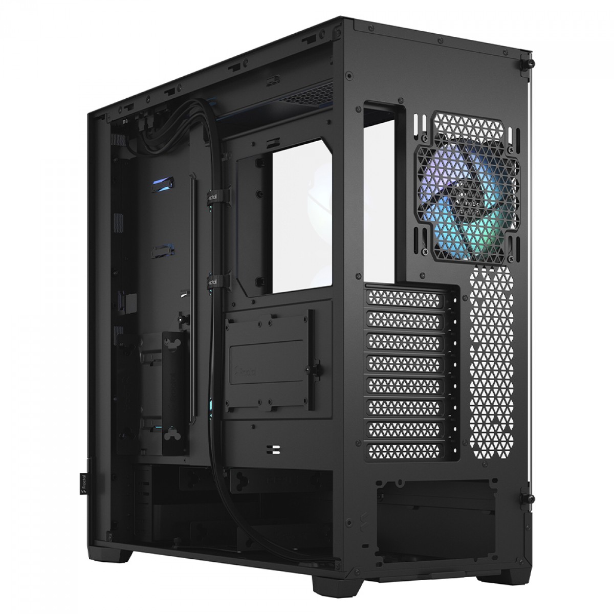 Gabinete Gamer Fractal Design Pop XL Air, Black, Full Tower, Vidro Temperado, E-ATX, Sem Fonte, Com 4 Fans, FD-C-POR1X-06