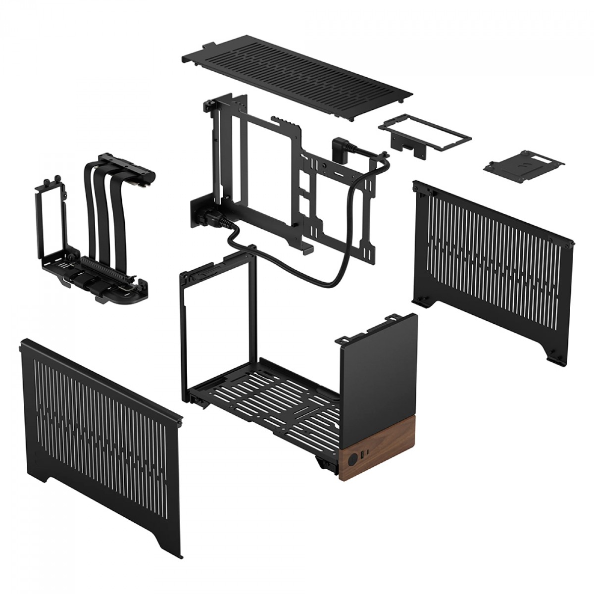 Gabinete Gamer Fractal Design Terra, Mini ITX, Aço, Sem Fan, Sem Fonte, Grafite, FD-C-TER1N-01