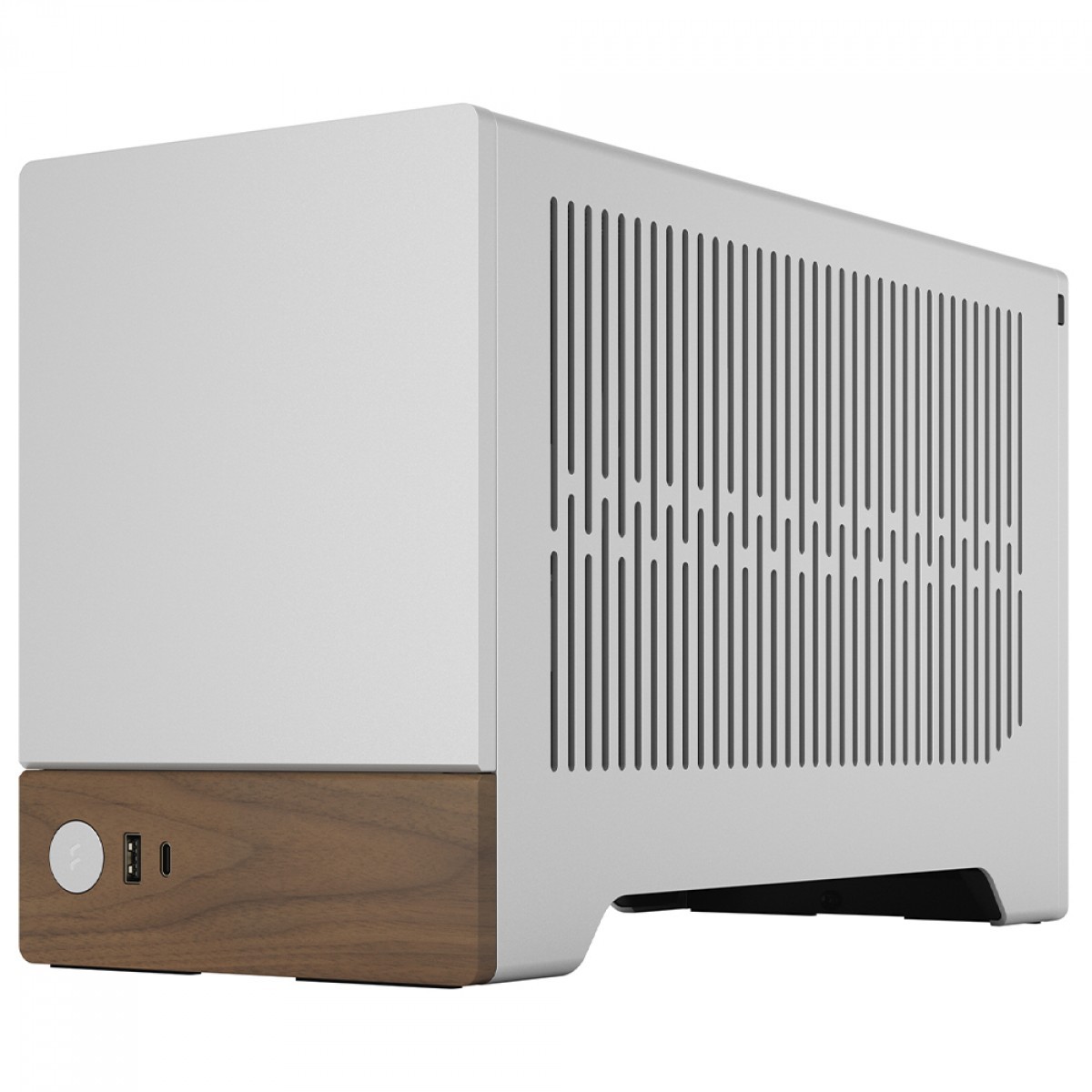 Gabinete Gamer Fractal Design Terra, Mini ITX, Aço, Sem Fan, Sem Fonte, Prata, FD-C-TER1N-02