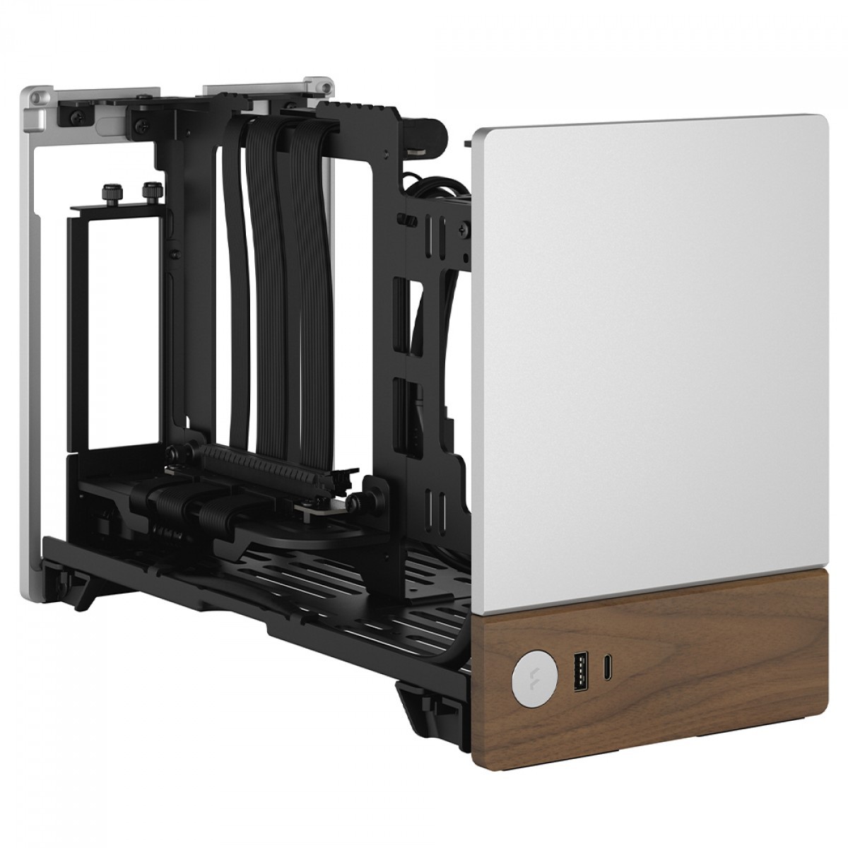 Gabinete Gamer Fractal Design Terra, Aço, S -Fan, S-Fonte, Prata