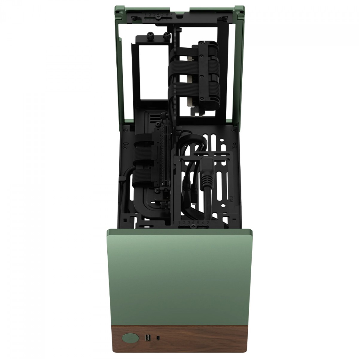 Gabinete Gamer Fractal Design Terra, Mini ITX, Aço, Sem Fan, Sem Fonte, Jade, FD-C-TER1N-03