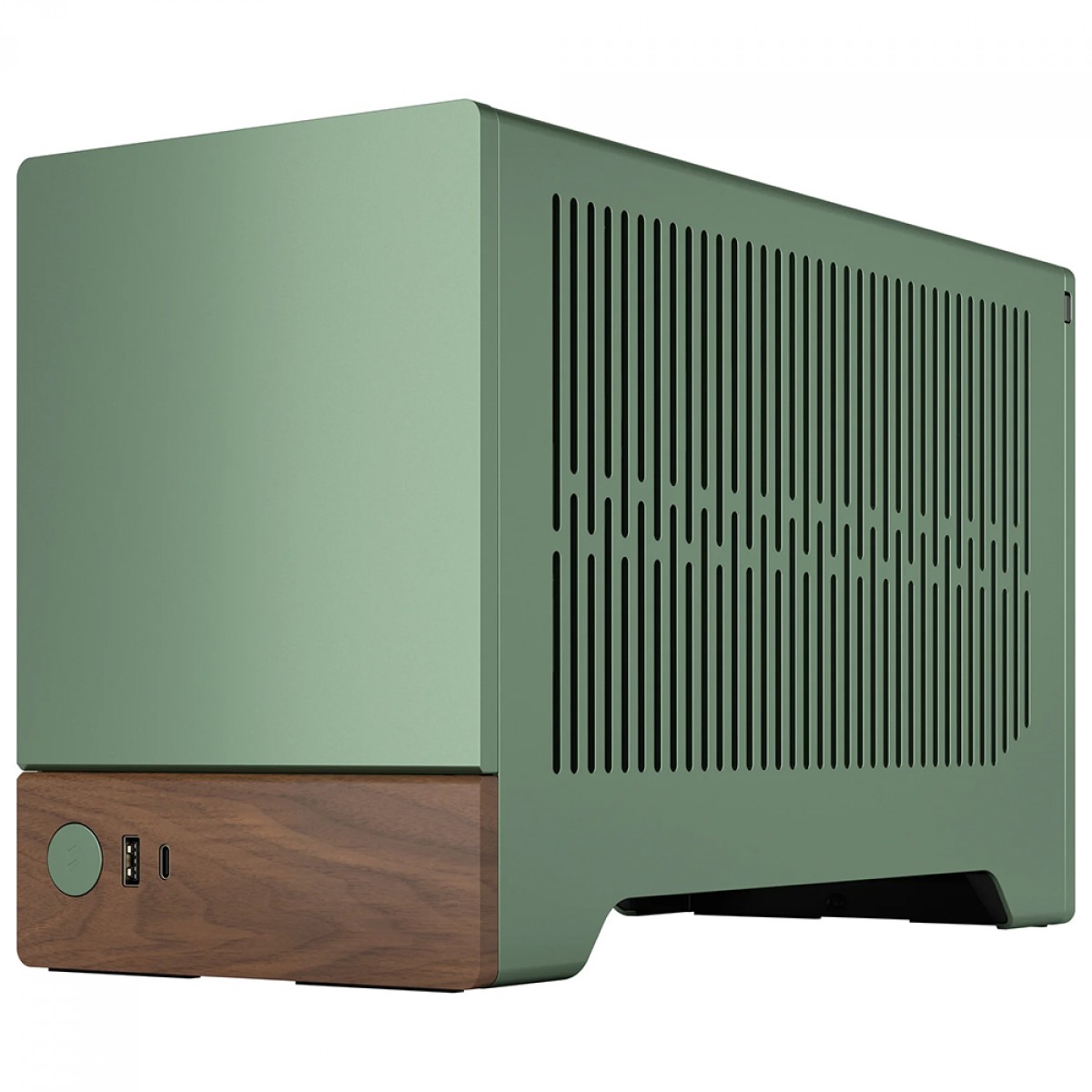 Gabinete Gamer Fractal Design Terra, Mini ITX, Aço, Sem Fan, Sem Fonte, Jade, FD-C-TER1N-03