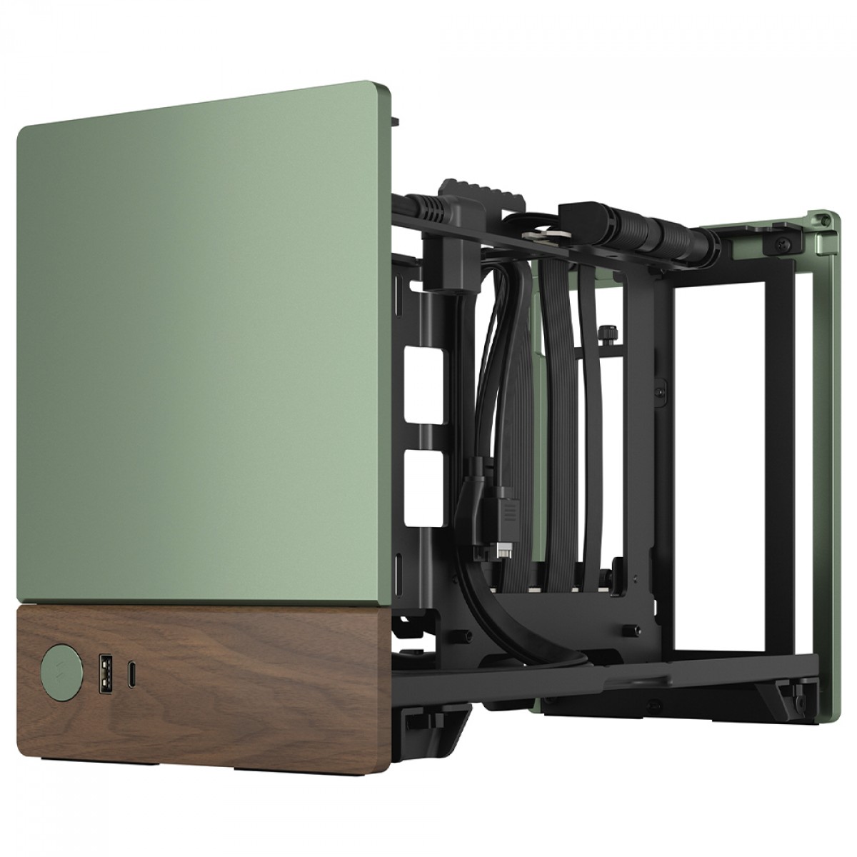 Gabinete Gamer Fractal Design Terra, Mini ITX, Aço, Sem Fan, Sem Fonte, Jade, FD-C-TER1N-03