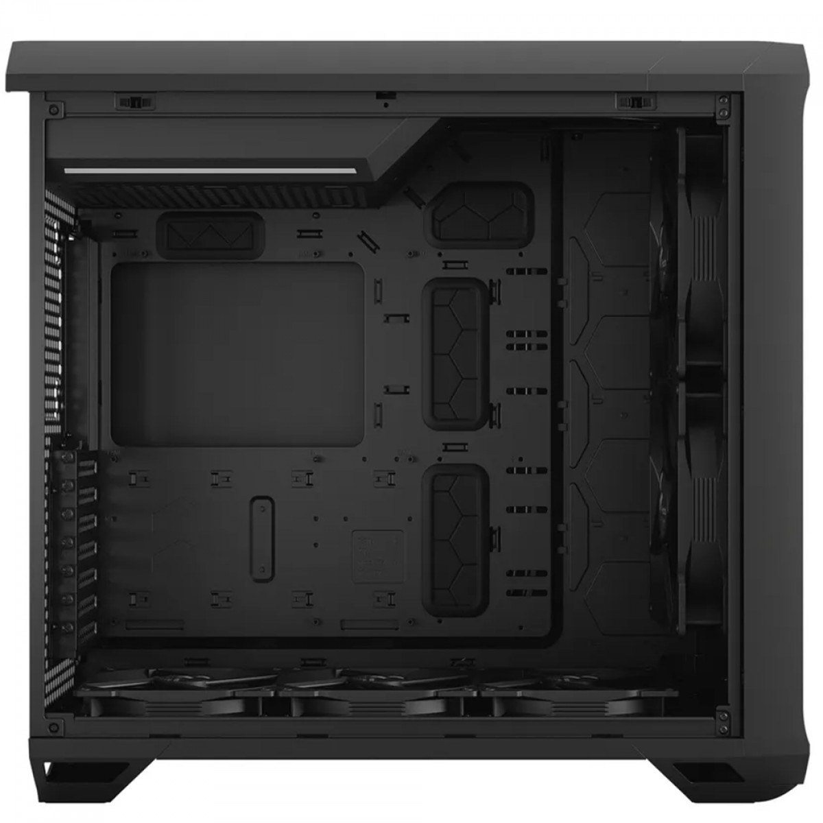 Gabinete Gamer Fractal Design Torrent, Mid Tower, Aço, EATX, Com 5 Fans, Sem Fonte, Preto, FD-C-TOR1A-05