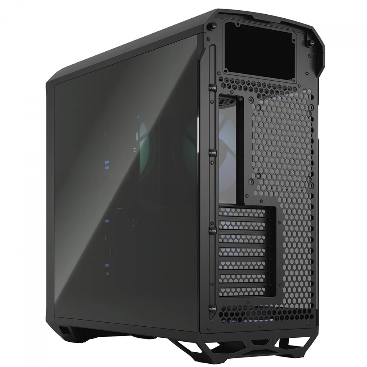 Gabinete Gamer Fractal Design Torrent RGB, Mid Tower, Vidro Temperado, EATX, Com 5 Fans, Sem Fonte, Preto, FD-C-TOR1A-04