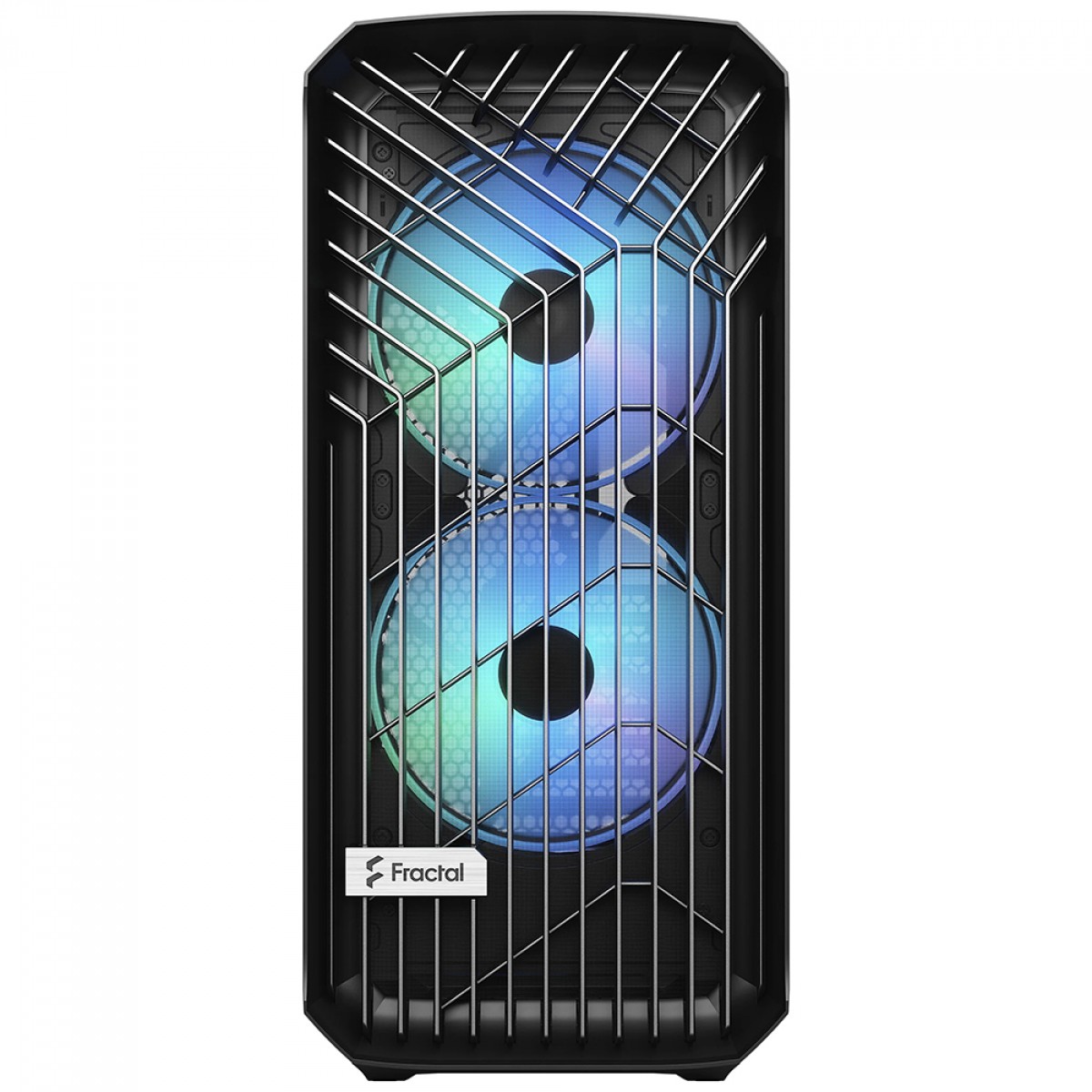 Gabinete Gamer Fractal Design Torrent RGB, Mid Tower, Vidro Temperado, EATX, Com 5 Fans, Sem Fonte, Preto, FD-C-TOR1A-04