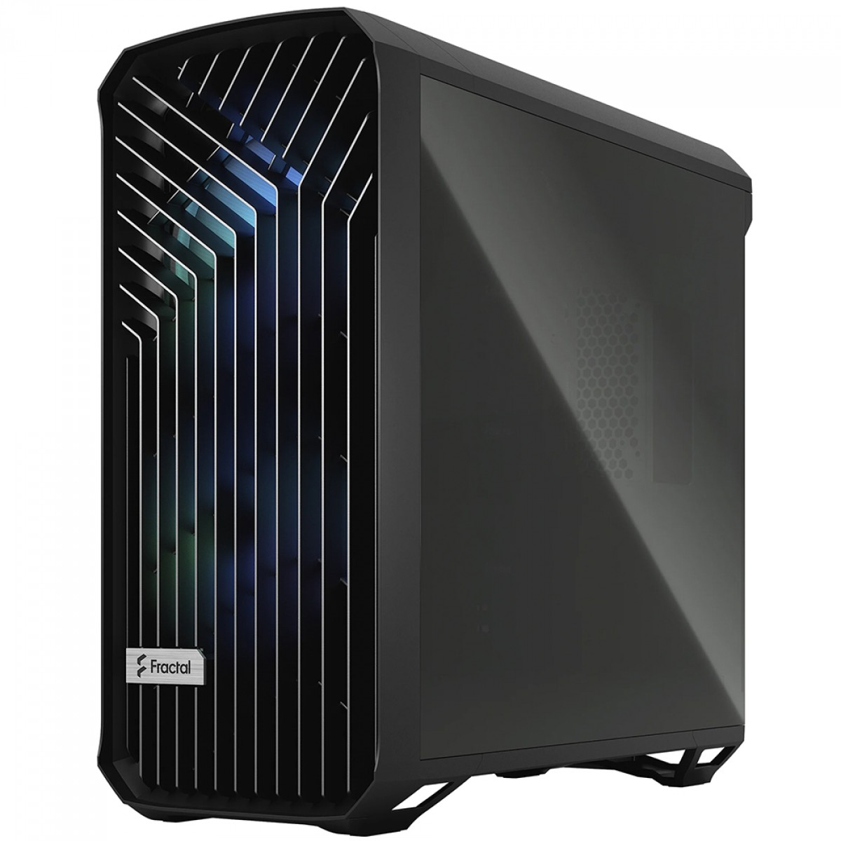 Gabinete Gamer Fractal Design Torrent RGB, Mid Tower, Vidro Temperado, EATX, Com 5 Fans, Sem Fonte, Preto, FD-C-TOR1A-04
