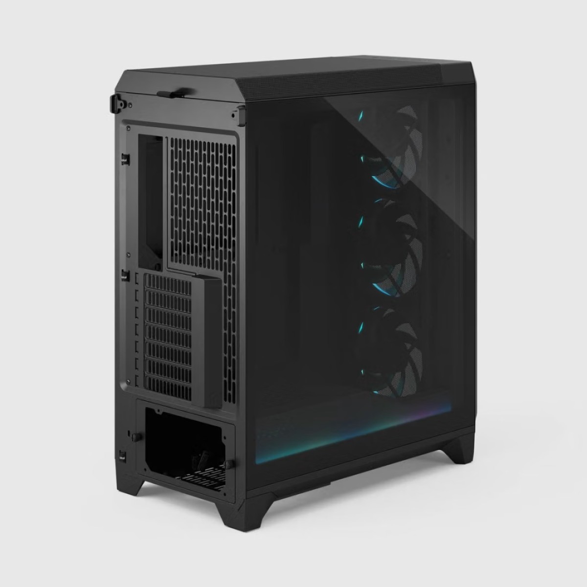 Gabinete Gamer Fractal Meshify 3, Ambience Pro RGB, Mid Tower, Vidro Temperado, E-ATX, Sem Fonte, Com 3 Fans, Preto, FD-C-MES3A-03