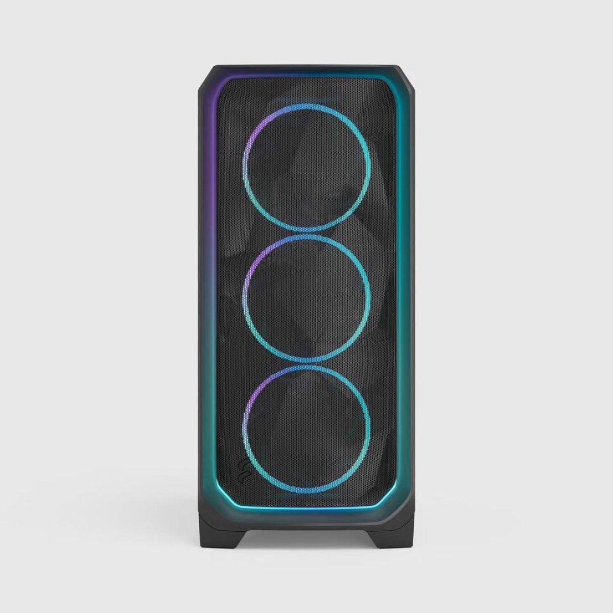 Gabinete Gamer Fractal Meshify 3, Ambience Pro RGB, Mid Tower, Vidro Temperado, E-ATX, Sem Fonte, Com 3 Fans, Preto, FD-C-MES3A-03