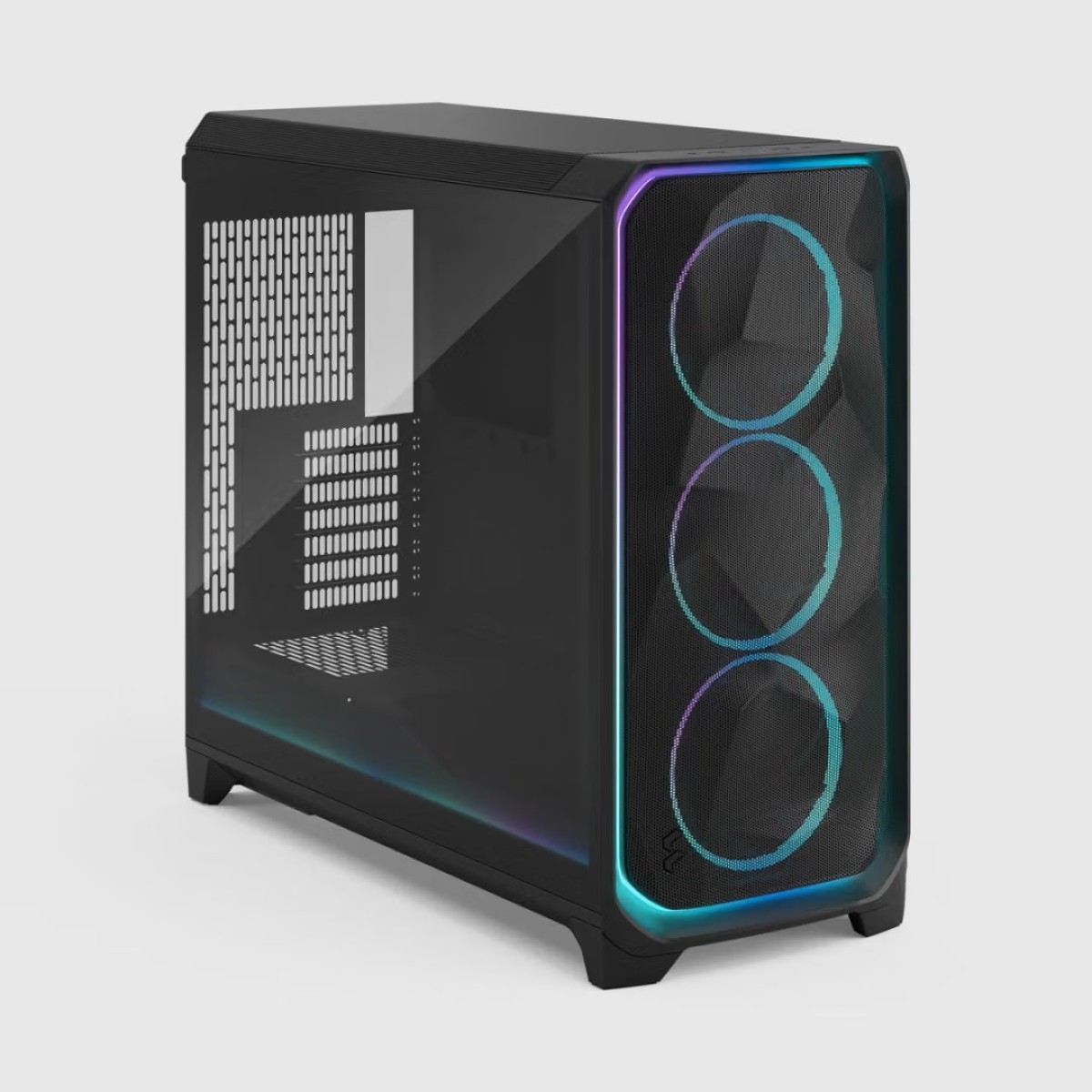 Gabinete Gamer Fractal Meshify 3 XL, Ambience Pro RGB, Full Tower, Vidro Temperado, E-ATX, Sem Fonte, Com 3 Fans, Preto, FD-C-MES3X-03