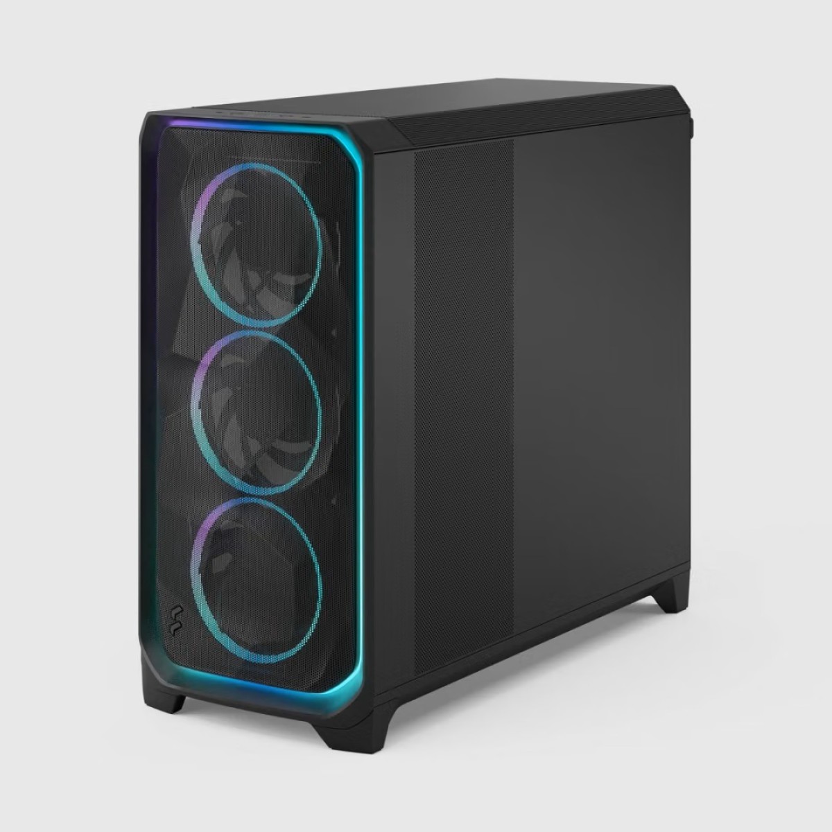 Gabinete Gamer Fractal Meshify 3 XL, Ambience Pro RGB, Full Tower, Vidro Temperado, E-ATX, Sem Fonte, Com 3 Fans, Preto, FD-C-MES3X-03