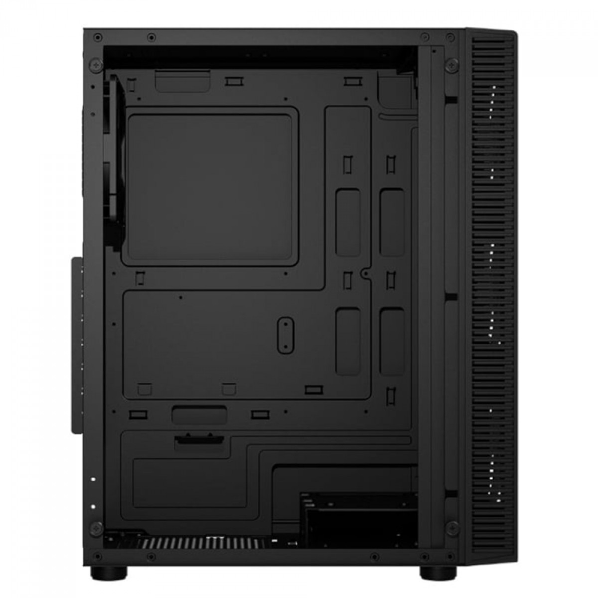 Gabinete Gamer FSP CMT192, Mid Tower, Vidro Temperado, ATX, Preto, Sem Fonte, Com 4 Fans