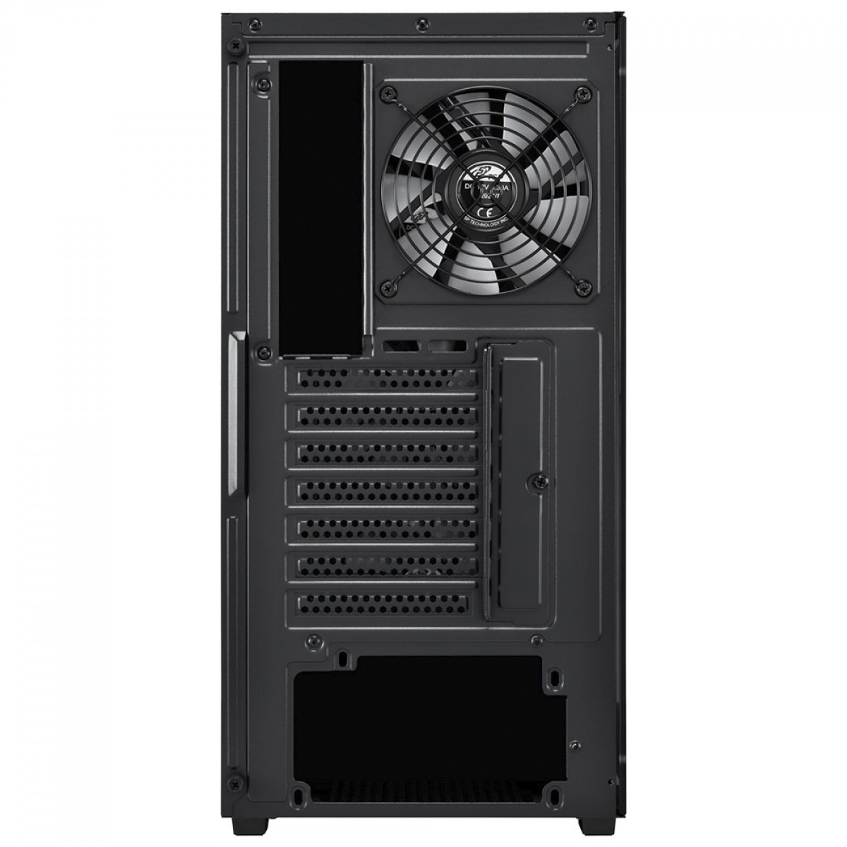Gabinete Gamer FSP CMT218 Black, Mid Tower, Vidro Temperado, ATX, Sem Fonte, Com 4 Fans, Preto