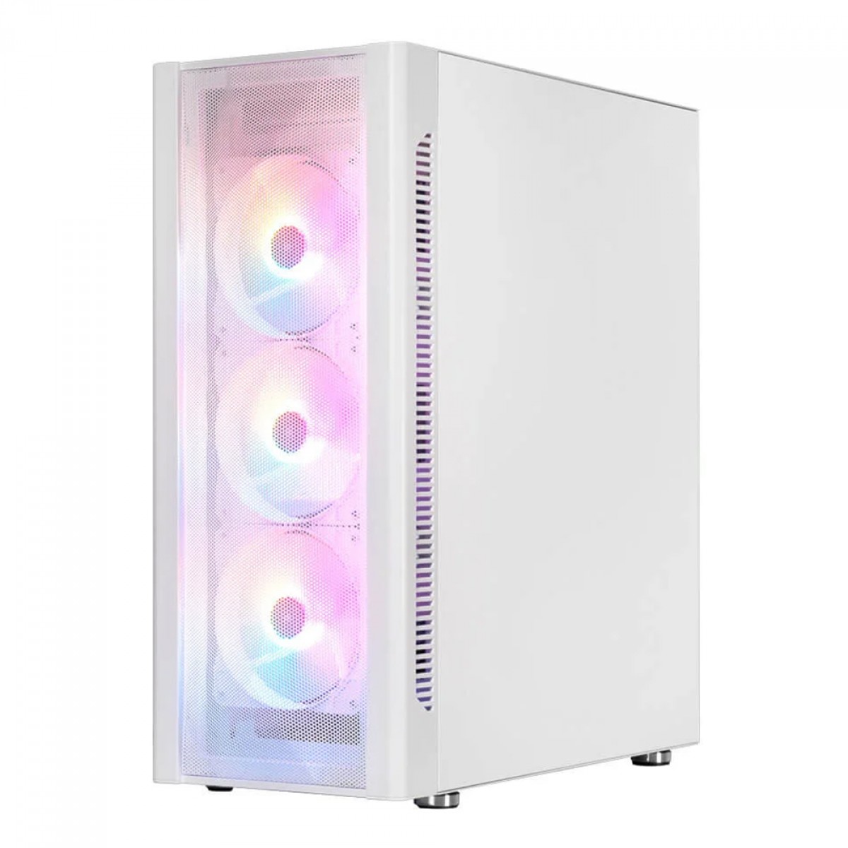 Gabinete Gamer Galax Revolution-06, Mid Tower, Vidro Temperado, ATX, Com 4 Fans, Branco, CGG6AGWA4B0-GLXG