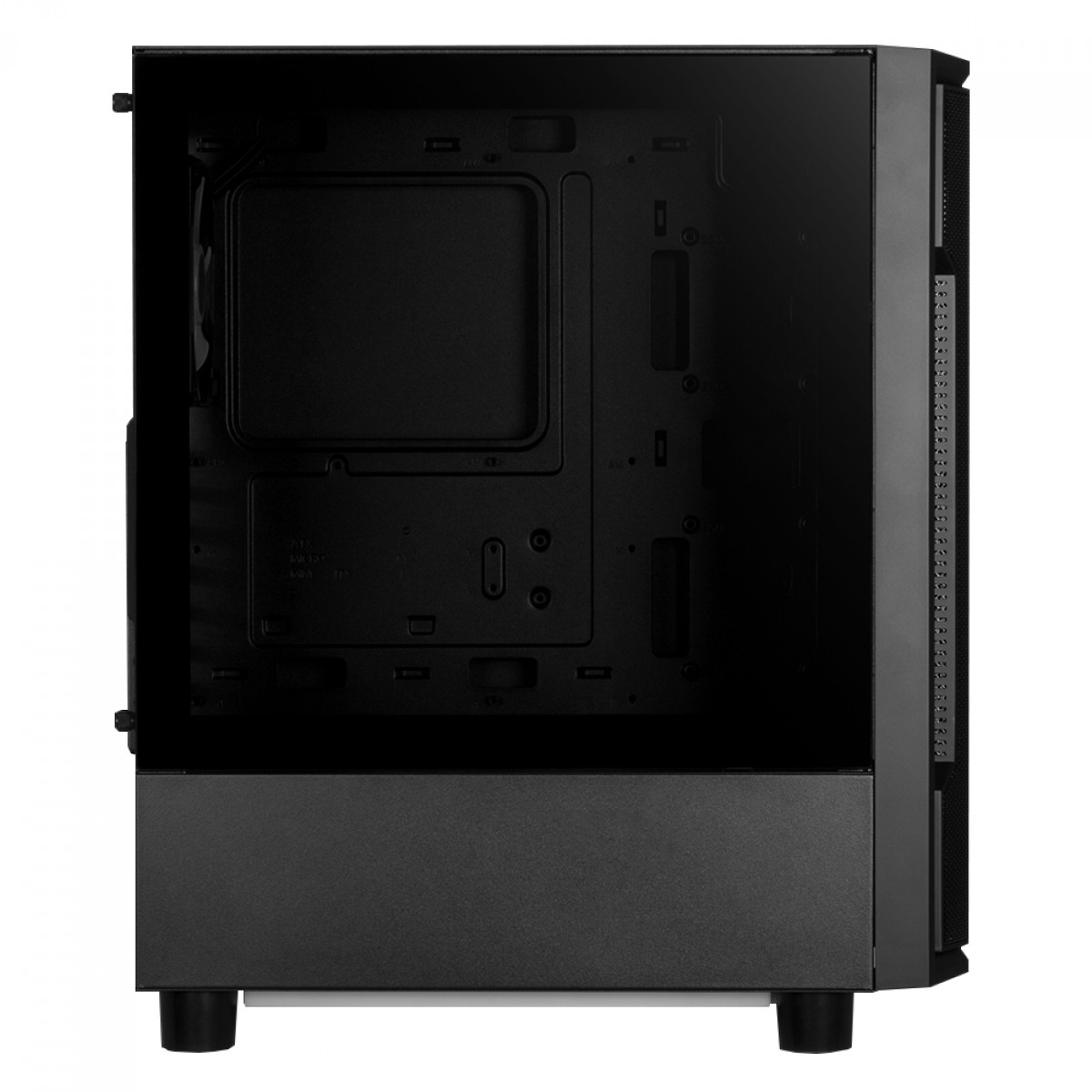 Gabinete Gamer Gamdias Athena M6 ARGB, Mid Tower, Vidro Temperado, ATX, Black, Sem Fonte, Sem Fan