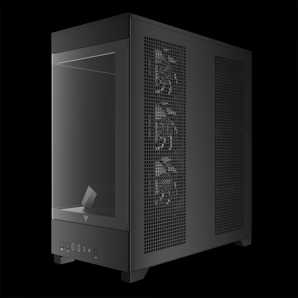 Gabinete Gamer Gamdias Atlas P1, Mid Tower, Vidro Temperado, ATX, Black, Sem Fonte, Com 4 Fans ARGB