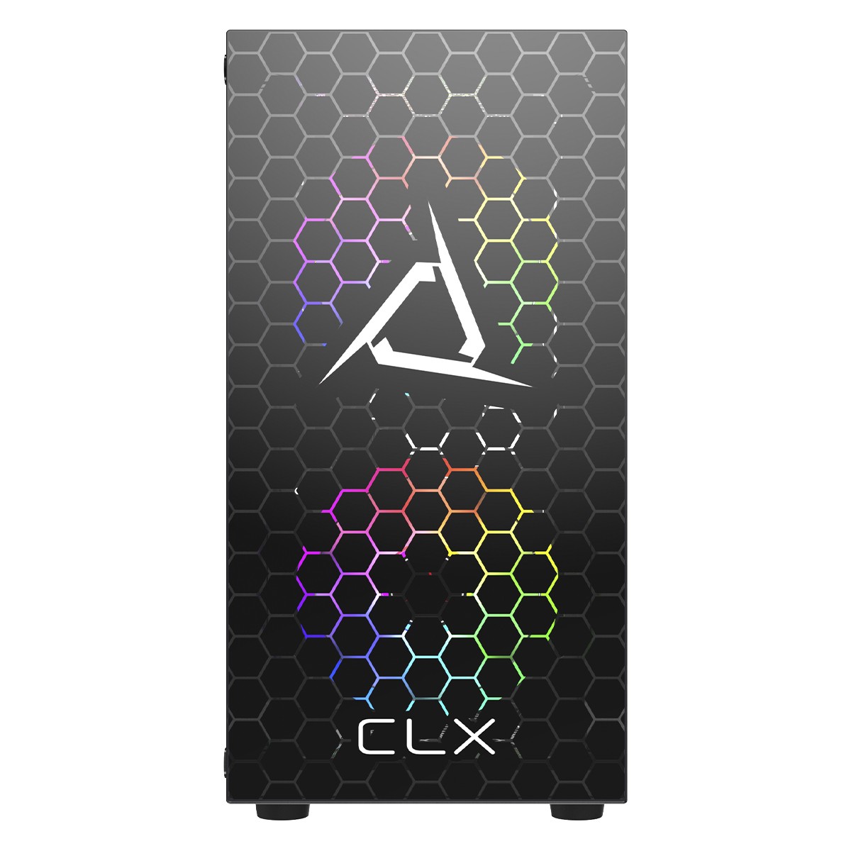 Gabinete Gamer Gamdias CLX Talos E2 V1, Mini Tower, Vidro Temperado, M-ATX, Com 3 Fans ARGB, Preto