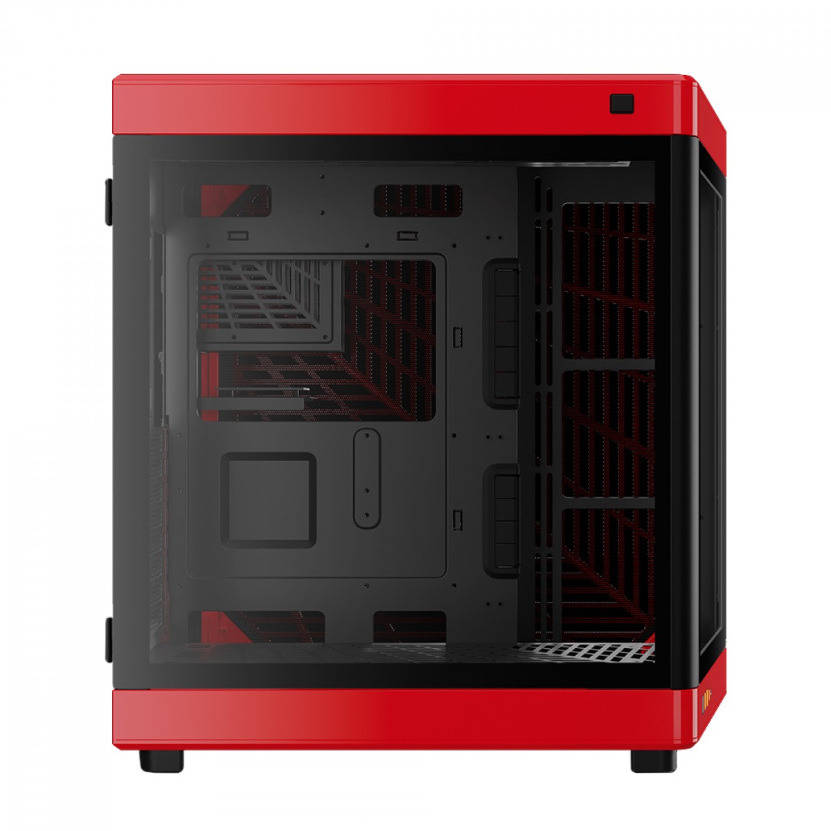 Gabinete Gamer Gamdias NESO P1 BR, Full Tower, Vidro Temperado, ATX, Black/Red, Sem Fonte, Sem Fan