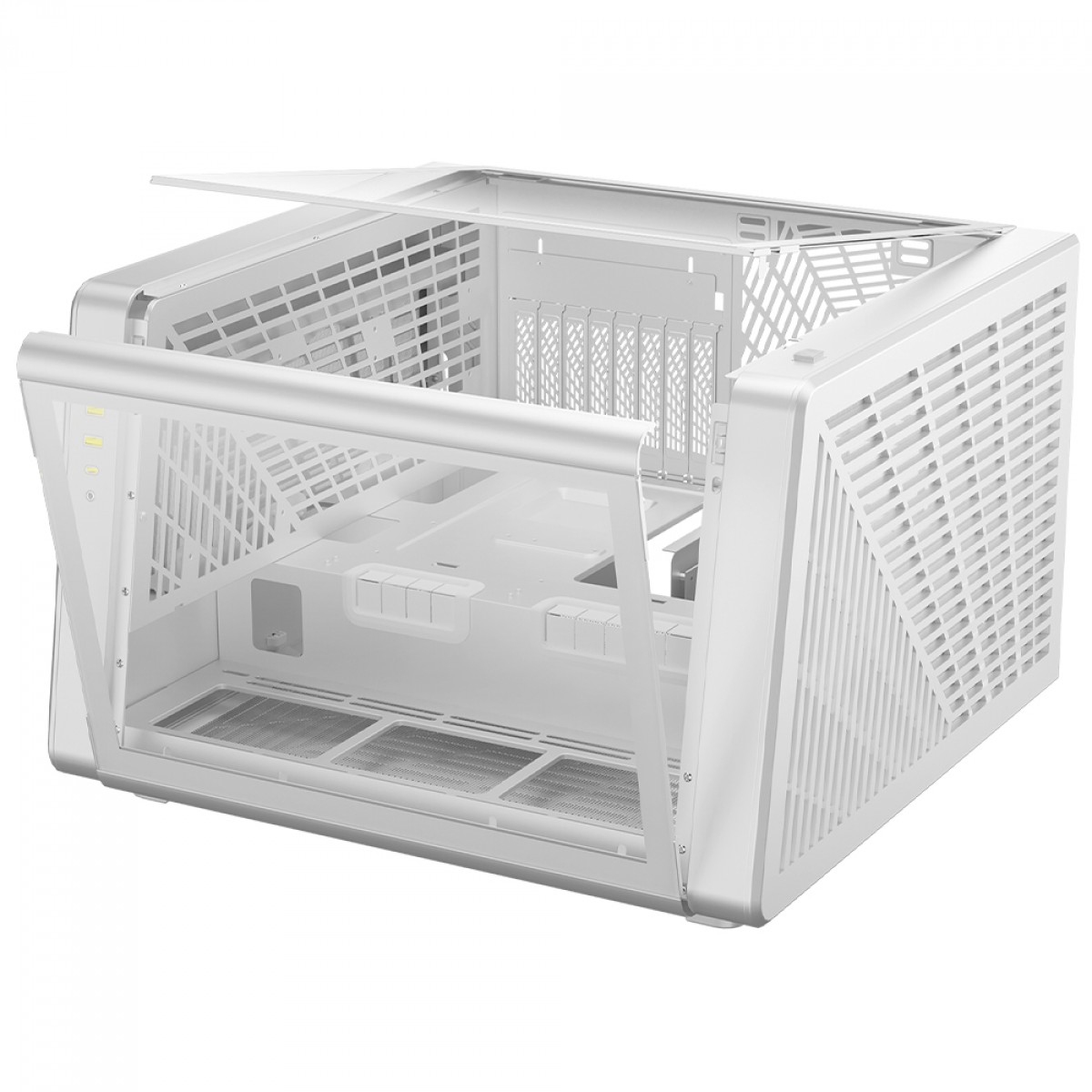 Gabinete Gamer Gamdias NESO P1 WW, Full Tower, Vidro Temperado, ATX, Sem Fonte, Sem Fan, Branco