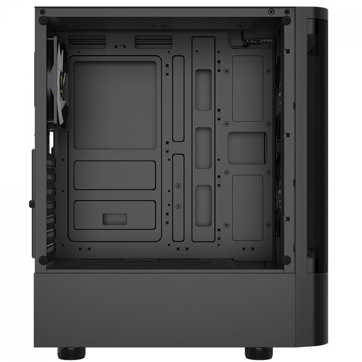 Gabinete Gamer Gamdias Talos E3 CG, Mid Tower, Vidro Temperado, ATX, Com 3 Fans ARGB, Preto