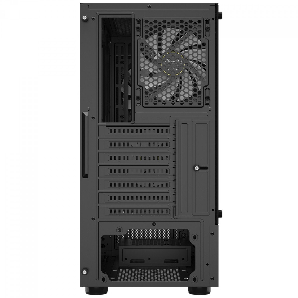 Gabinete Gamer Gamdias Talos E3 CG, Mid Tower, Vidro Temperado, ATX, Com 3 Fans ARGB, Preto
