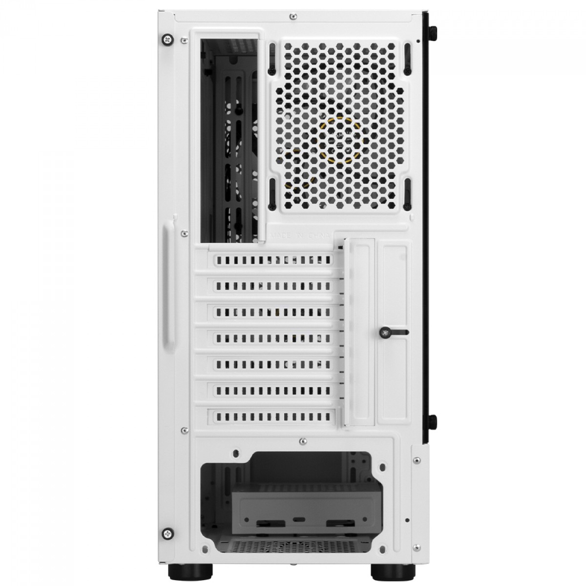 Gabinete Gamer Gamdias Talos E3 Mesh WH, Vidro Temperado, Mid Tower, ATX, Sem Fonte, Com 3 Fans ARGB, Branco