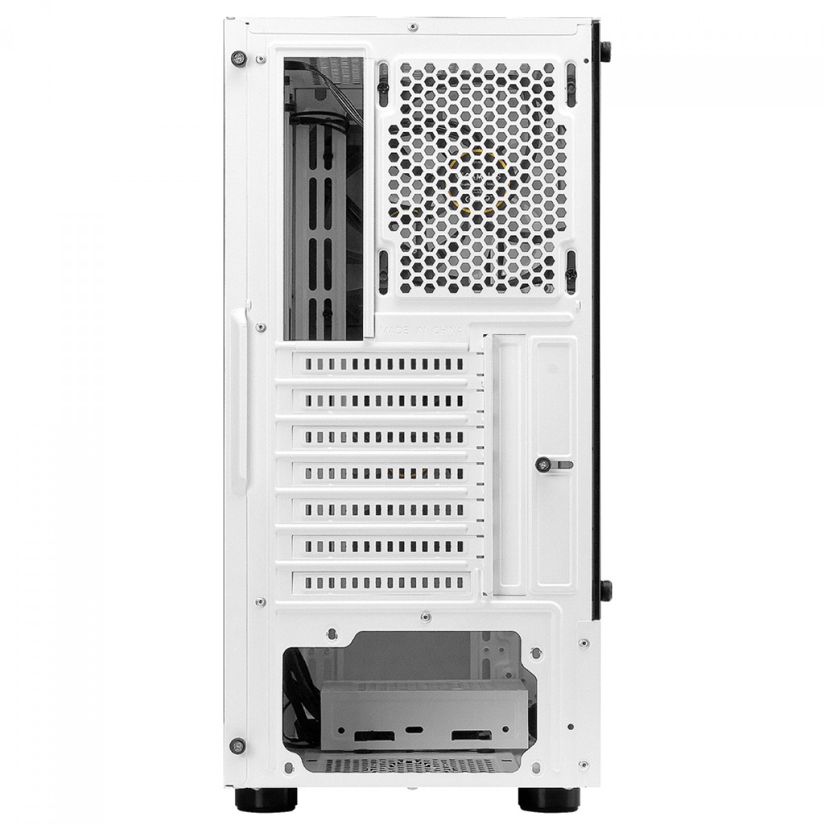 Gabinete Gamer Gamdias Talos E3 WH, Mid Tower, Vidro Temperado, ATX, Com 3 Fans, Branco