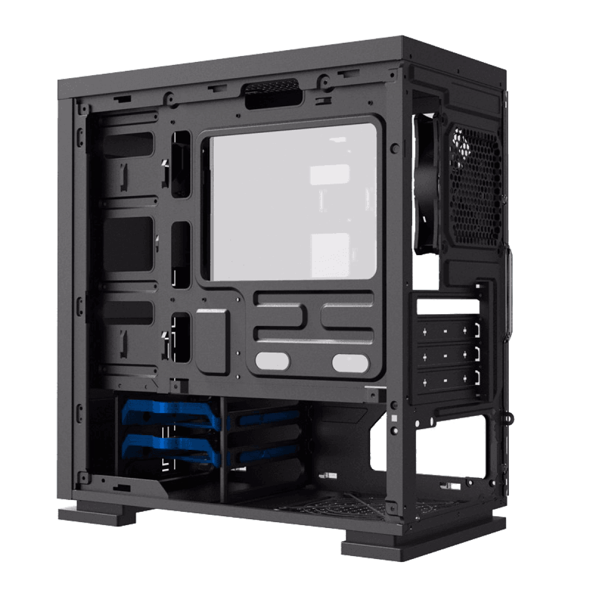 Gabinete ATX - Gamemax G530B - Preto/Azul - waz