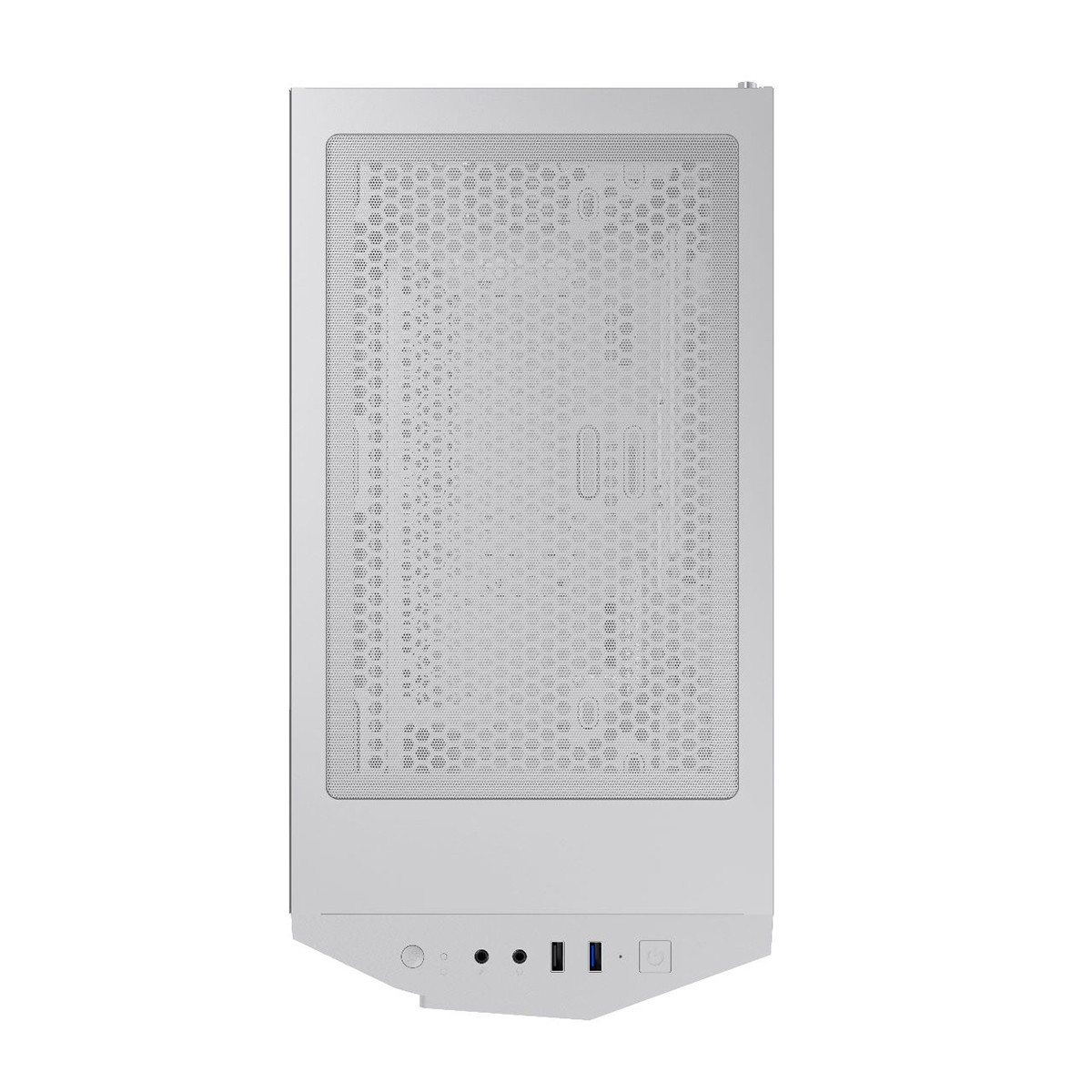 Gabinete Gamer Gamemax Diamond 3601 WF, RGB,  Mid Tower, Vidro Temperado, Full Branco, Sem Fonte, Com 1 Fan