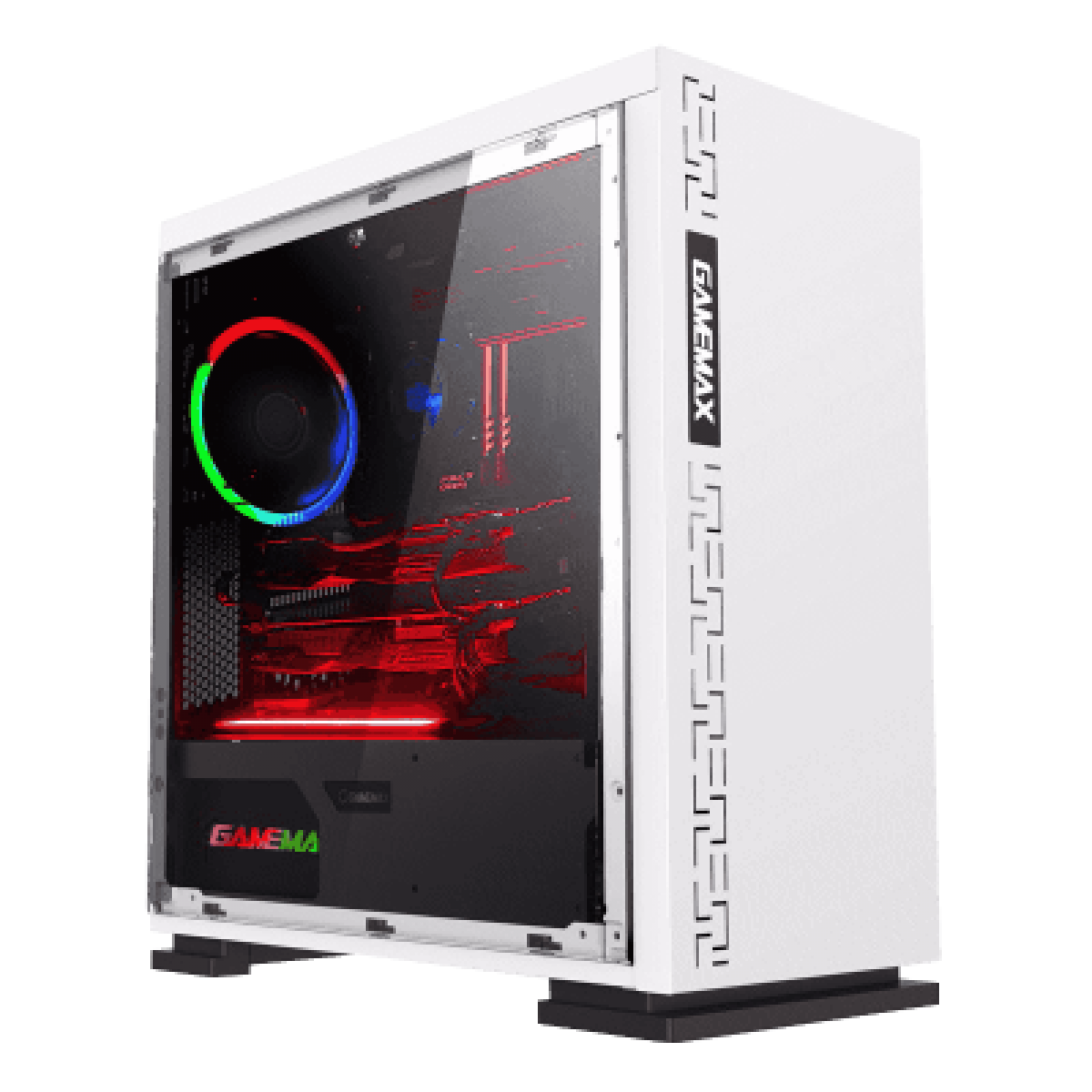 Gabinete Gamer Gamemax Expedition, Mid Tower, Com 1 Fan, mATX, Painel Lateral, White, S-Fonte - Open Box
