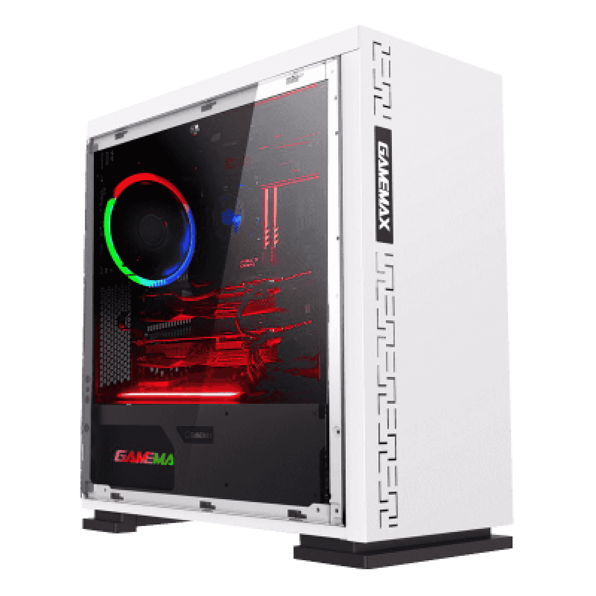 Gabinete Gamemax Hero H602-W, White, Mid-Tower, Acrílico - Tertz - Tertz