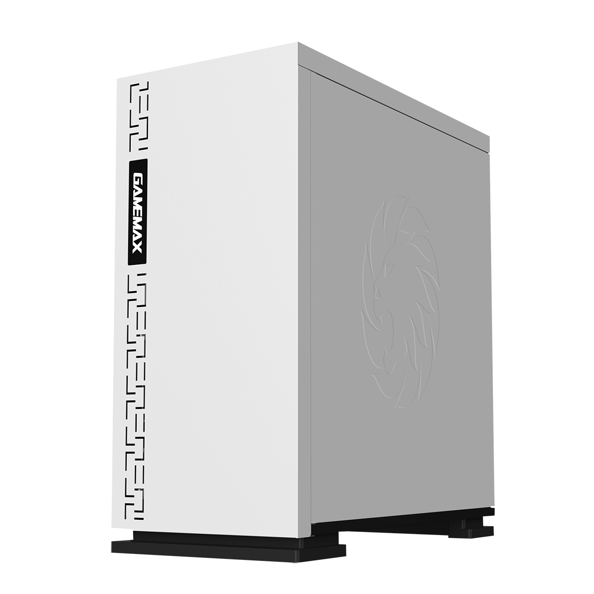Gabinete Gamer Gamemax Expedition, Mid Tower, Com 1 Fan, mATX, Painel Lateral, White, Sem Fonte