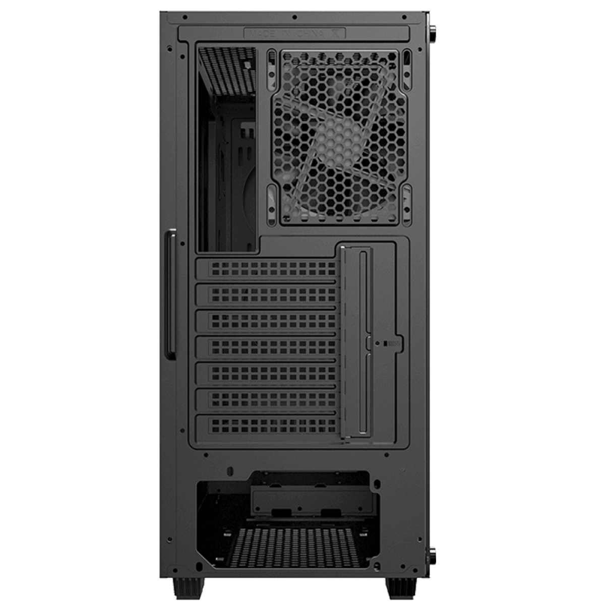 Gabinete Gamer Gamemax Fortress TG, Mid Tower, Vidro Temperado, Black, ATX, Sem Fonte, Com 2 Fans, MFG.A362 V2