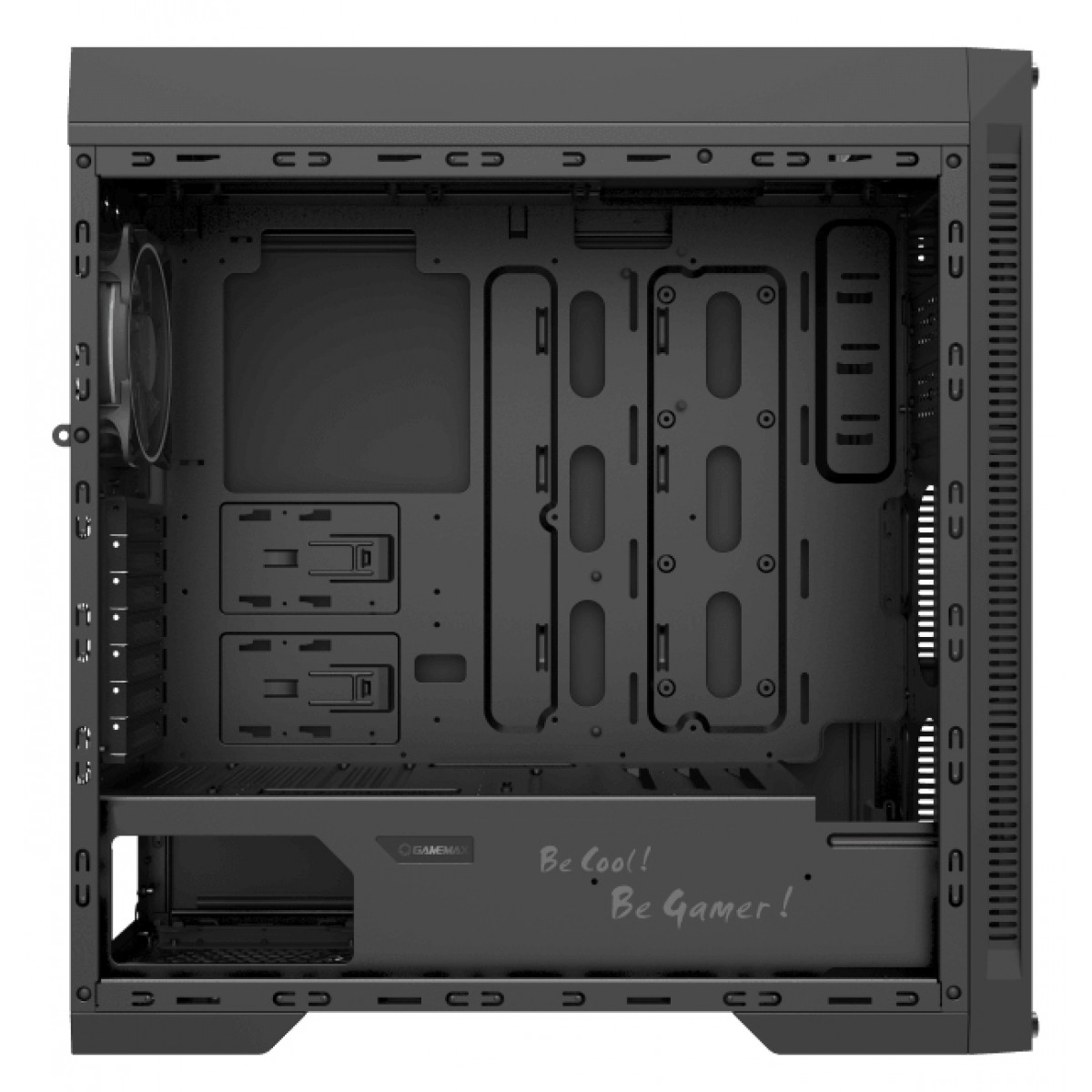 Gabinete Gamer GameMax Infinit Abyss M908-TR RGB, Mid Tower, Com 1 Fan, Vidro Temperado, Black, S-Fonte - Open Box